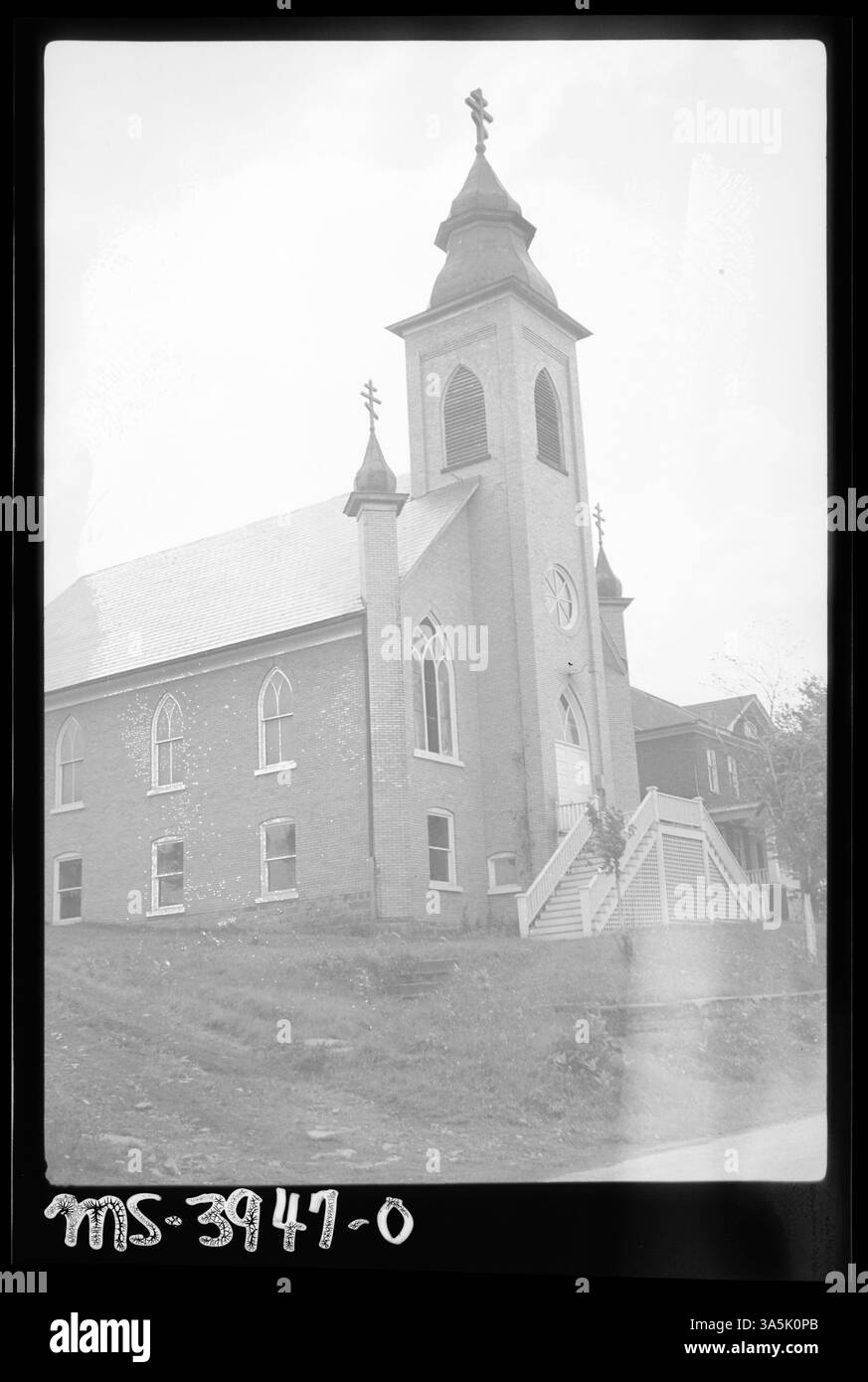 Une église située à Jenners, comté de Somerset, Pennsylvanie, servant de centre communautaire pour les résidents locaux et les mineurs. Banque D'Images