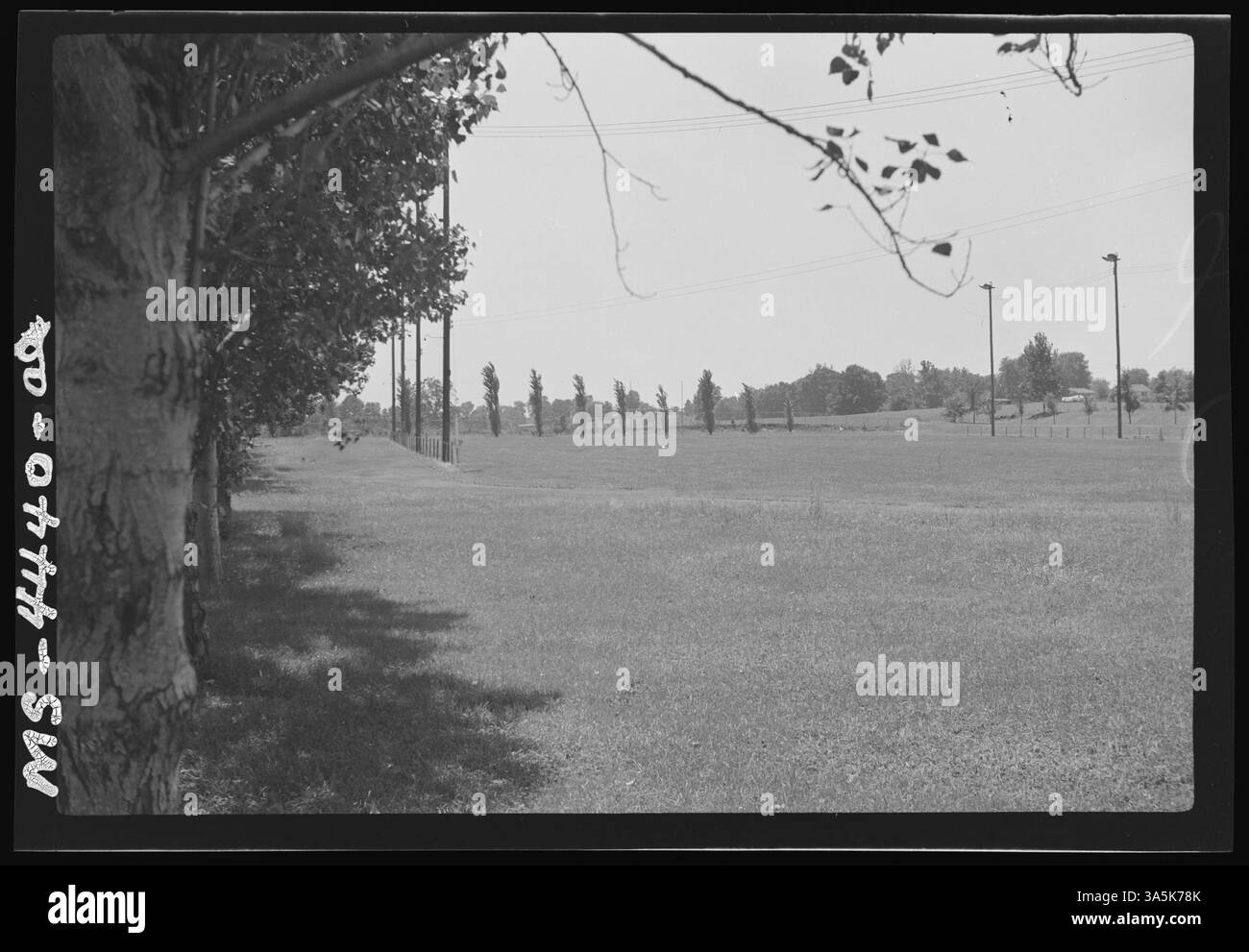 Un terrain de sport à Pinckneyville, dans le comté de Perry, Illinois, offre un espace de loisirs à la communauté locale, soutenant des activités physiques et des événements sportifs. Banque D'Images