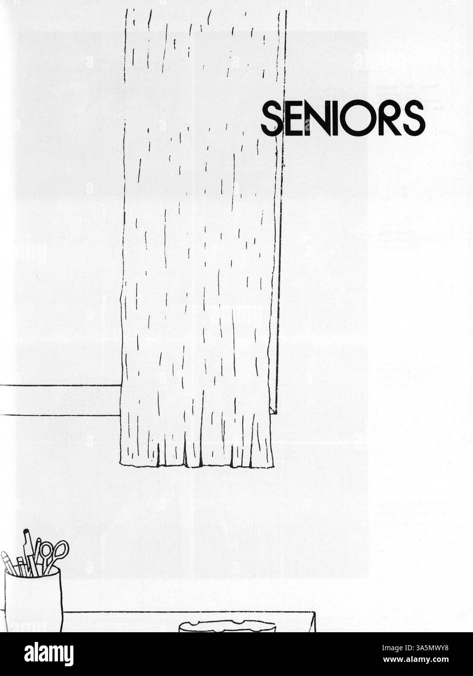 Cet annuaire présente les activités académiques, sportives et sociales des étudiants de Park Center High au cours de l’année scolaire 1979-1980/09. Banque D'Images