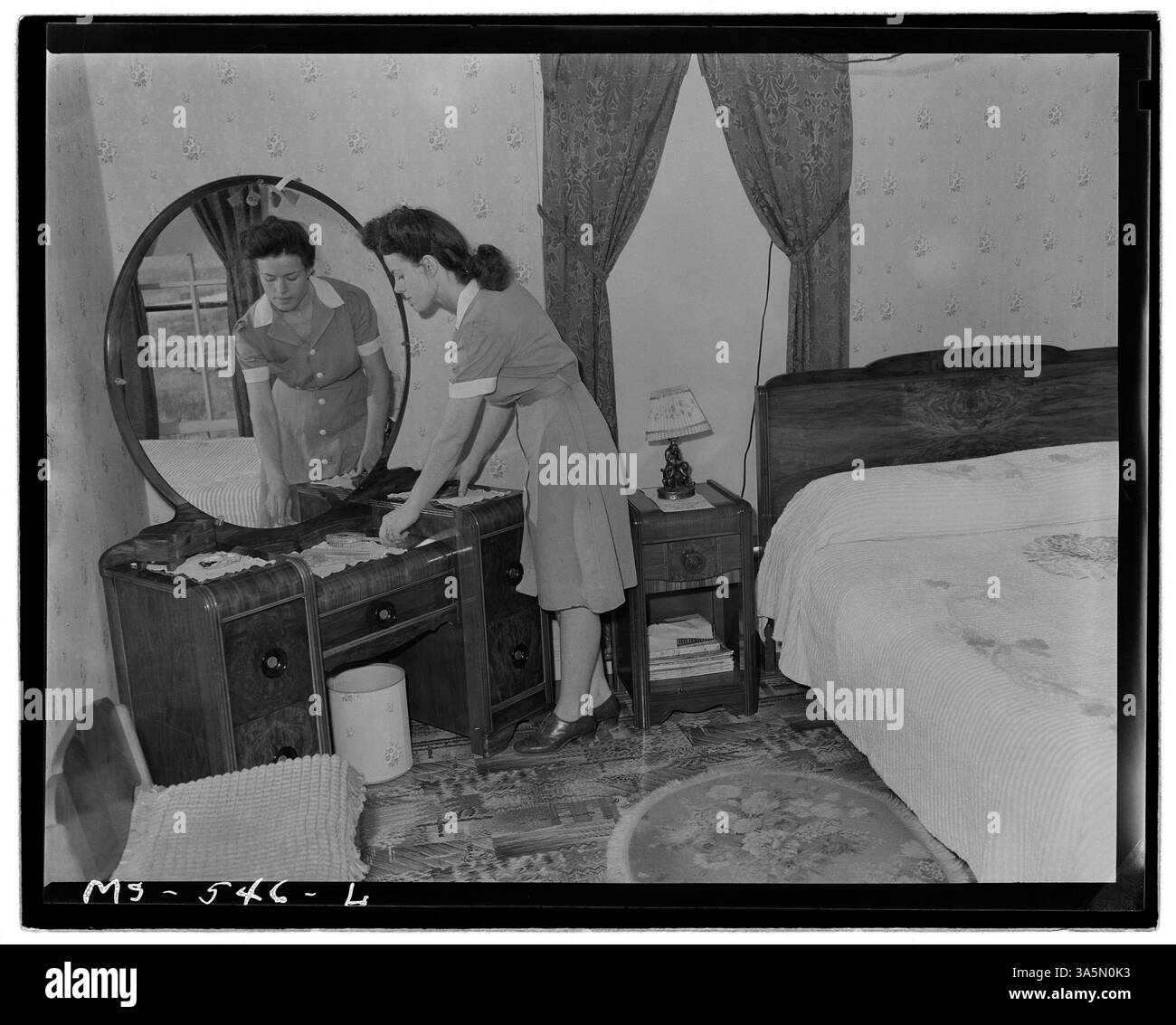 Cette image montre la chambre de la maison d'Albert Paxton, un mineur vivant dans un logement d'entreprise près de la mine Monarch à Broomfield, dans le comté de Boulder, Colorado. Banque D'Images