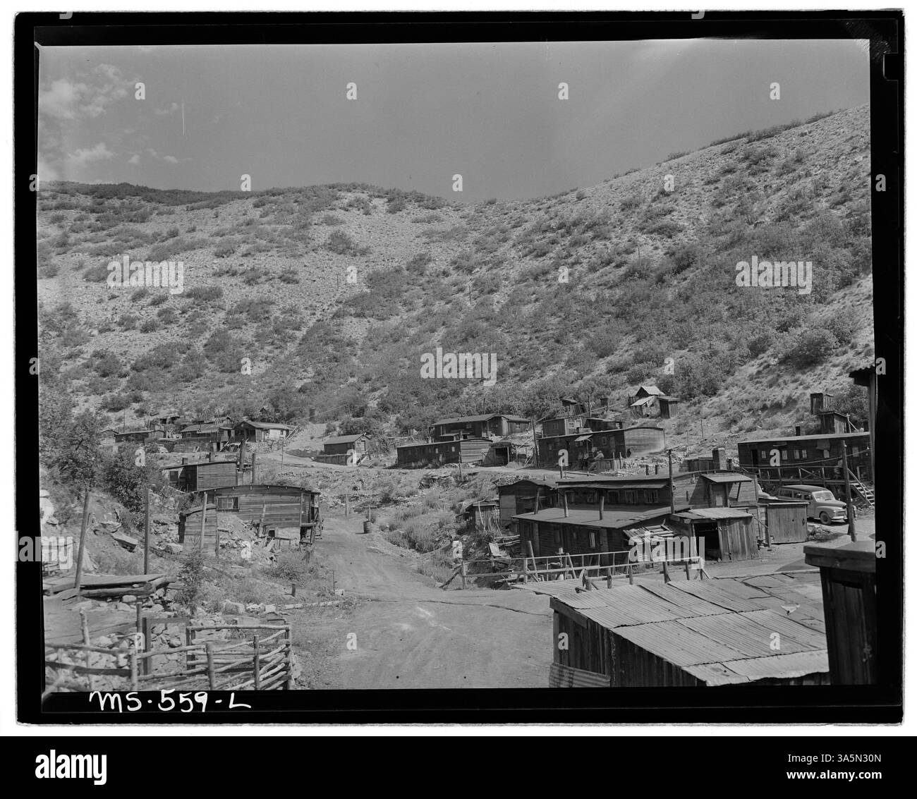 Un projet de logement d'entreprise construit par Hudson Coal Company près des mines Hudson et Sweet dans le comté de Carbon, Utah. Le logement soutient la main-d’œuvre et leurs familles vivant près des mines. Banque D'Images