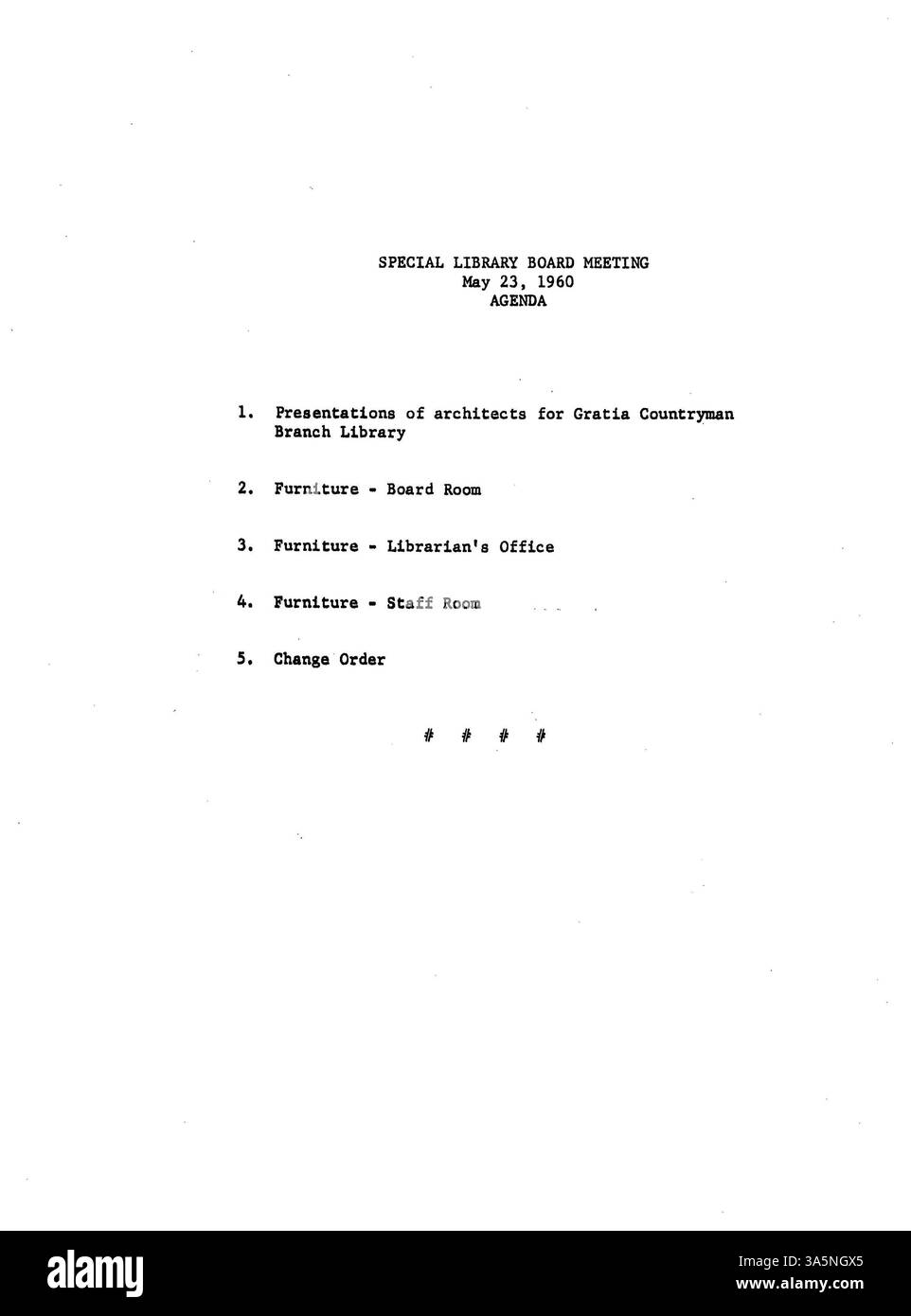 Procès-verbal de la réunion du conseil d'administration de la Bibliothèque publique de Minneapolis de 1960, discutant des opérations de la bibliothèque, des questions financières et des services de bibliothèque publique. Banque D'Images Procès-verbal de la réunion du conseil d'administration de la Bibliothèque publique de Minneapolis de 1960, discutant des opérations de la bibliothèque, des questions financières et des services de bibliothèque publique. Banque D'Images