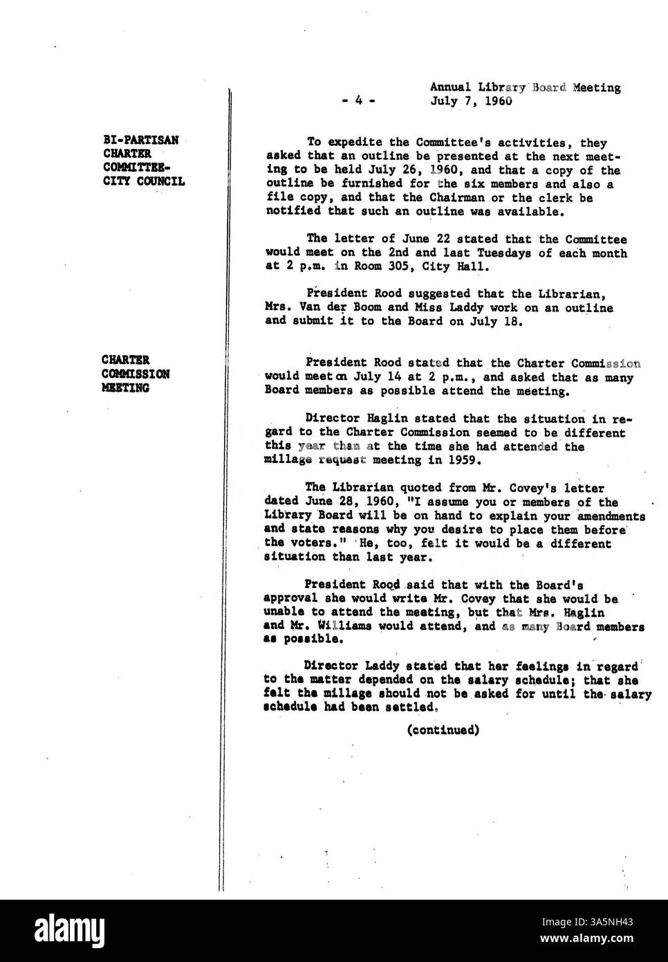 Les 1960 minutes du conseil d'administration de la Bibliothèque publique de Minneapolis, décrivant les résolutions sur les programmes des bibliothèques, la surveillance financière et les services publics. Banque D'Images Les 1960 minutes du conseil d'administration de la Bibliothèque publique de Minneapolis, décrivant les résolutions sur les programmes des bibliothèques, la surveillance financière et les services publics. Banque D'Images