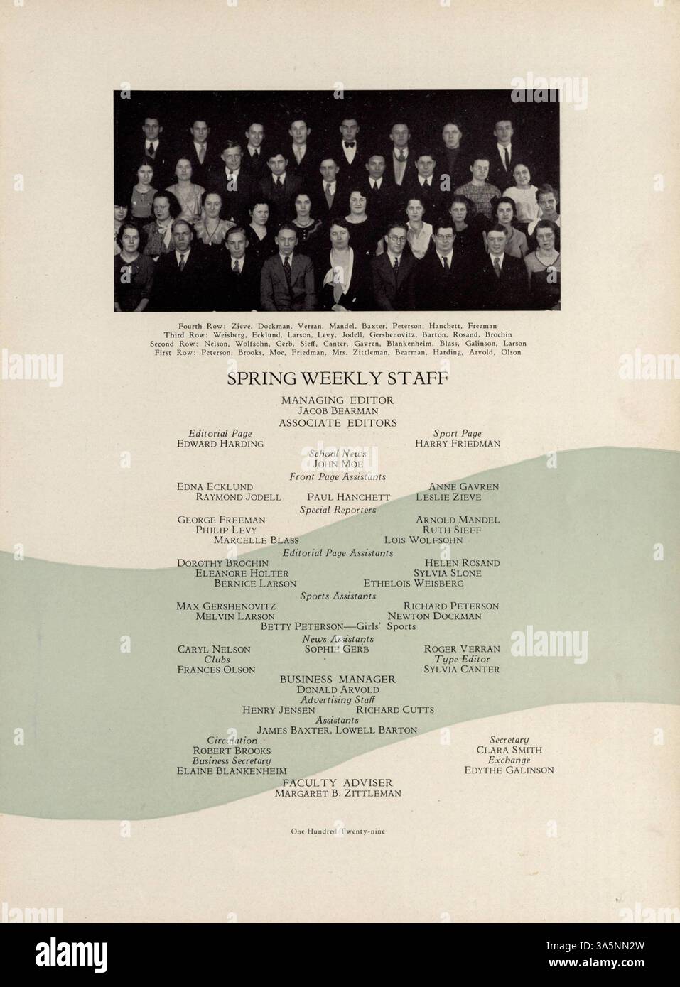 Le Polaris Yearbook 1933 de North High School documente les moments clés de l’année scolaire 1932-1933 en mettant en évidence la vie étudiante, les événements scolaires, les programmes sportifs et les contributions des étudiants afro-américains et des professeurs. Banque D'Images