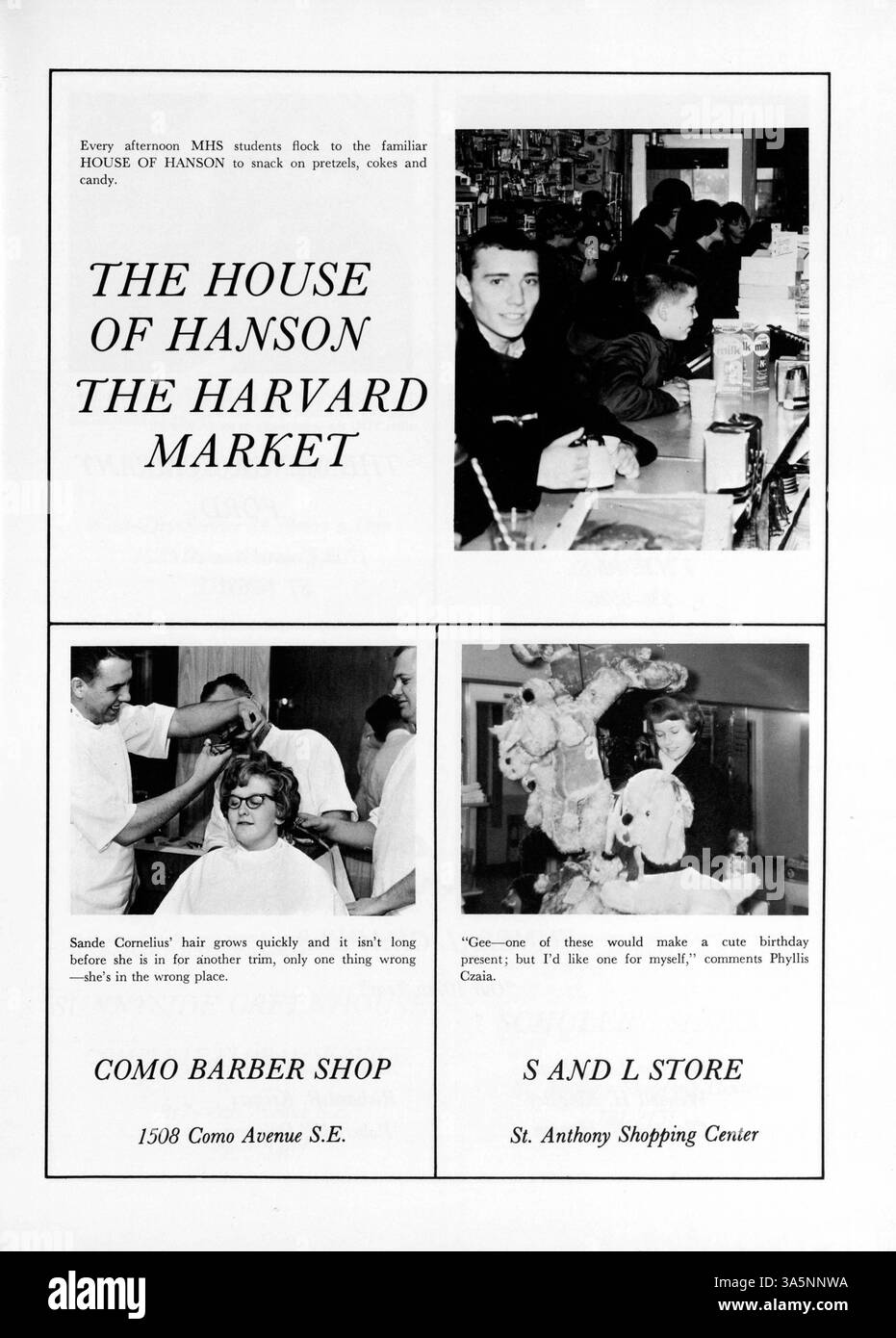 L'annuaire 1964 Marshall High School 'Cardinal' offre un aperçu détaillé de l'année scolaire 1963-1964 avec des sections consacrées aux activités des étudiants, à l'athlétisme, à la faculté et à l'histoire afro-américaine. Banque D'Images