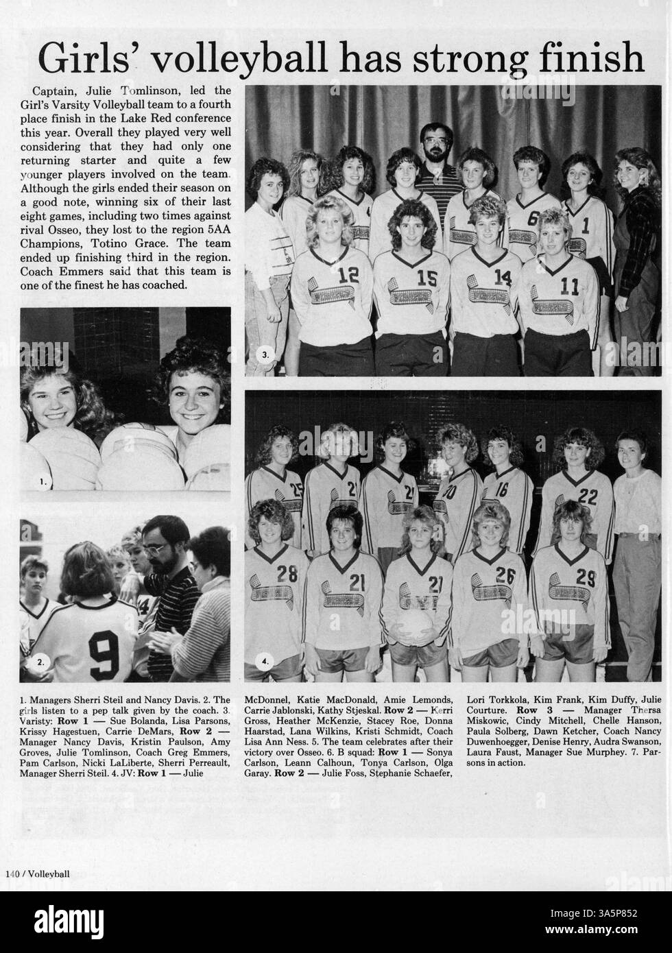 L’annuaire 1987 met en lumière les expériences vécues par les élèves de l’école secondaire Park Center au cours de l’année scolaire 1986-1987/09, avec des activités académiques, sportives et sociales. Banque D'Images