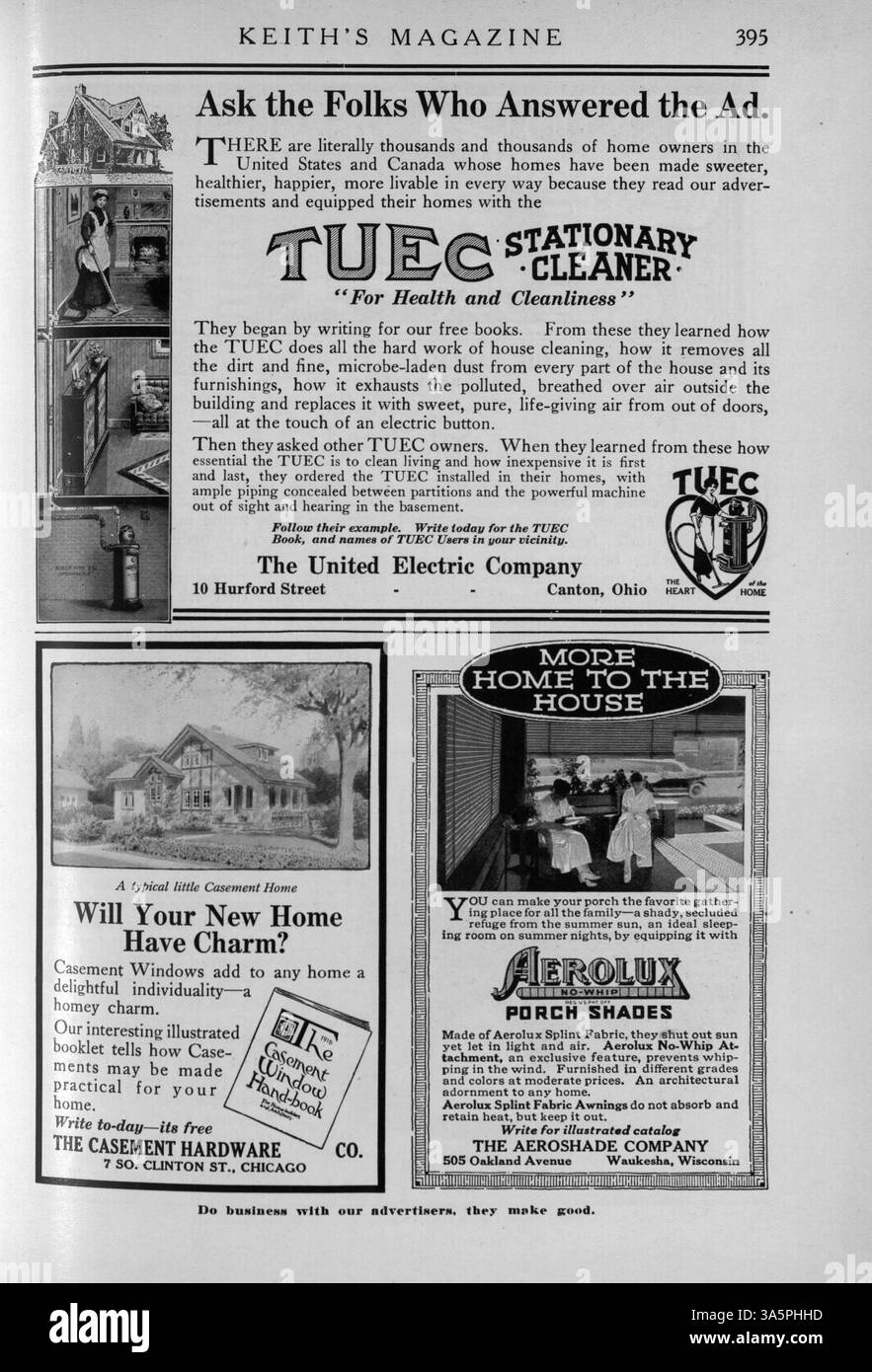 Keith's Magazine, une publication mensuelle de 1916, propose des conceptions de maisons avec des plans détaillés et des estimations de coûts. Les articles couvrent la construction de maisons, la décoration intérieure et l'aménagement paysager, avec un contenu supplémentaire sur les bâtiments publics comme les écoles et les églises. Pages manquantes de certains volumes. Banque D'Images
