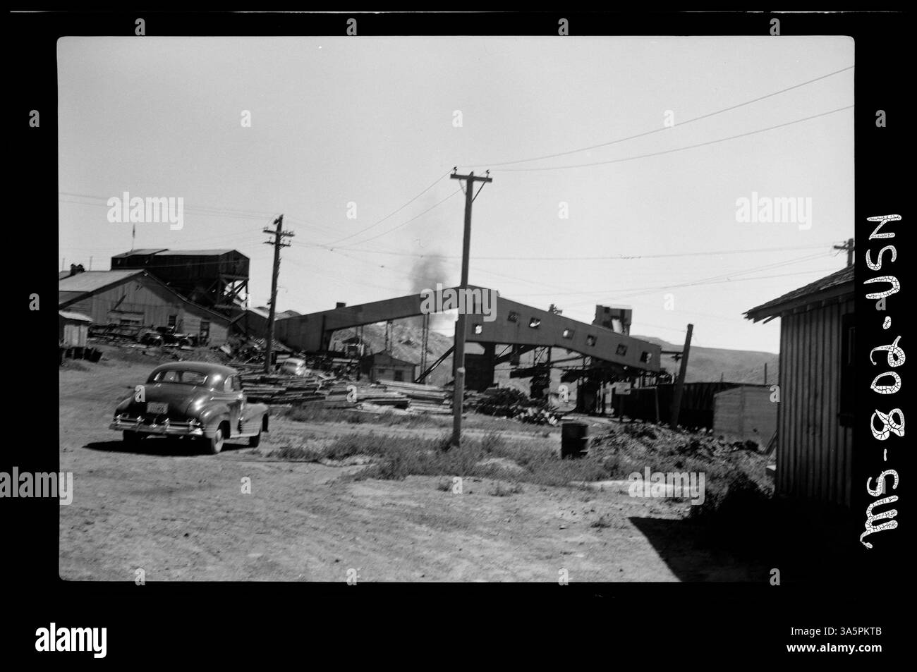 La mine Kleen Fyre, située à Superior, dans le comté de Sweetwater, Wyoming, dans le cadre des activités minières de la Rock Springs Fuel Company. Cette photo montre l'installation utilisée pour traiter le charbon. Banque D'Images