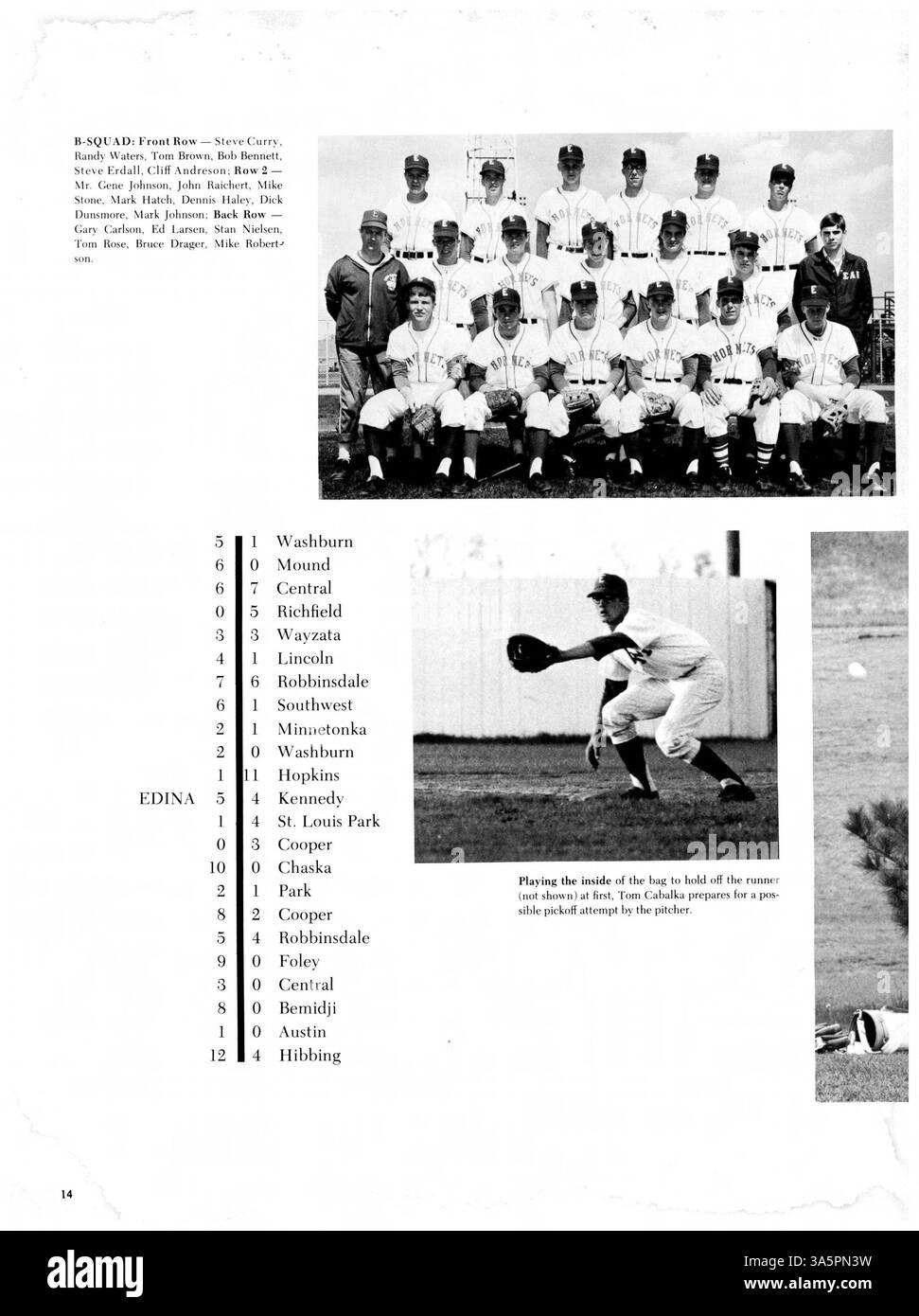 L’annuaire « Whigrean 72 » souligne l’année 1971-1972 d’Edina High, avec des étudiants, des athlètes, des clubs, des profils d’enseignants, et des événements scolaires majeurs. Banque D'Images