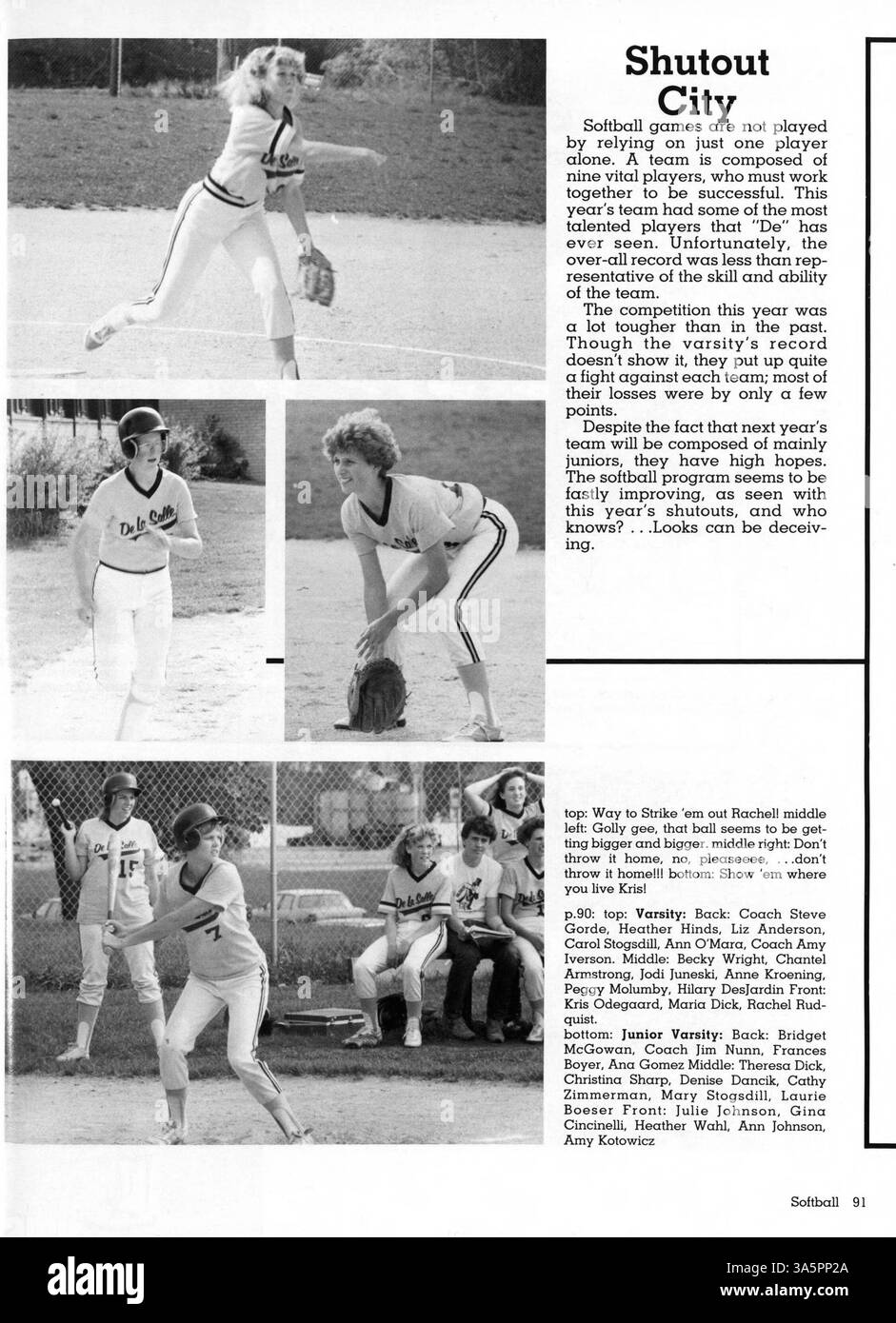 L’annuaire 1988 Islander Spirit de l’école secondaire de la salle présente les activités des étudiants, les faits saillants académiques, les événements sportifs et les portraits des professeurs, documentant l’année scolaire 1987-1988. Banque D'Images