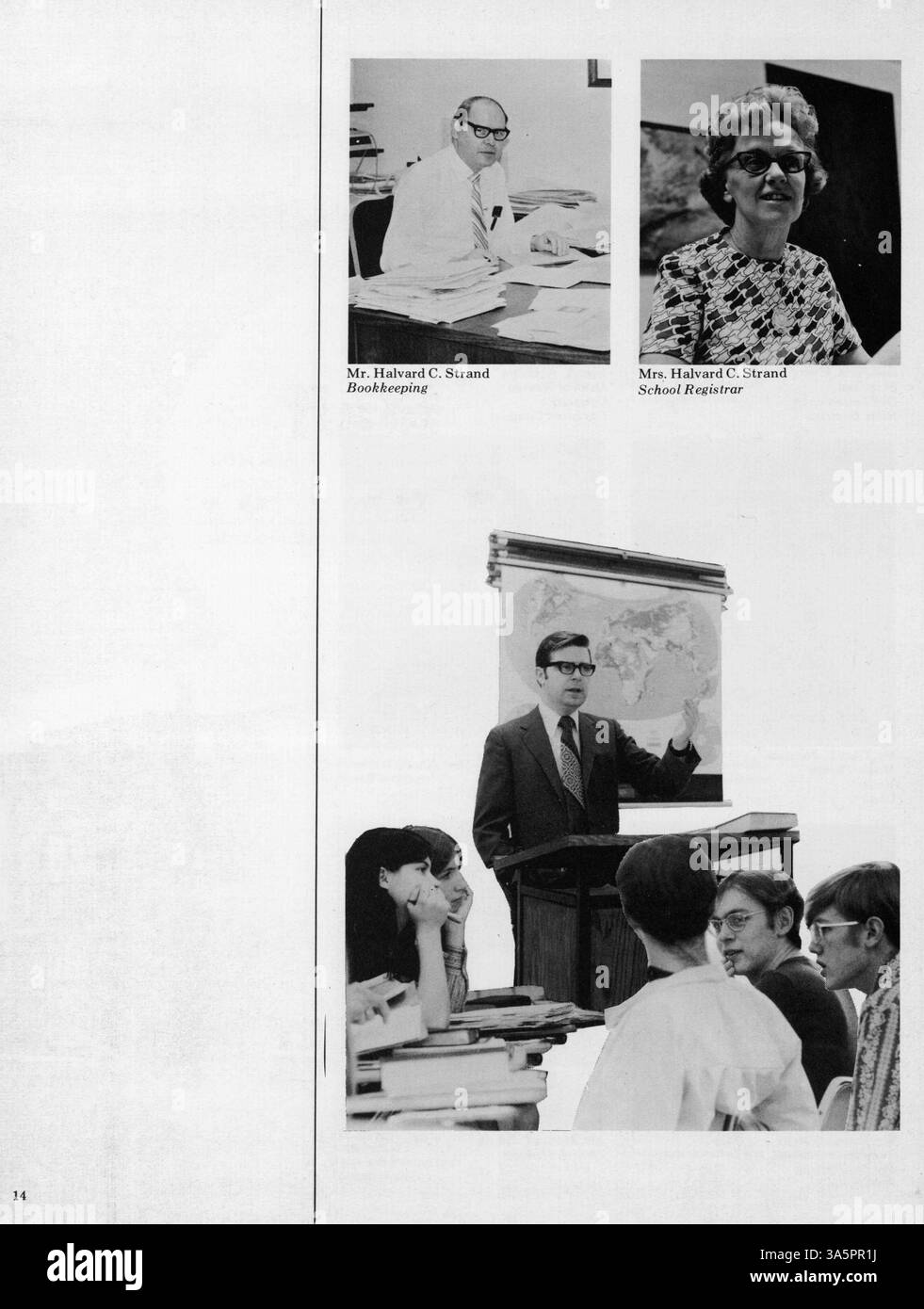 L'annuaire 1973 du Bethany Fellowship Missionary Training Center détaille la vie académique, sociale et spirituelle des étudiants et des professeurs, documentant les événements et les activités de l'année scolaire 1972-1973. Banque D'Images