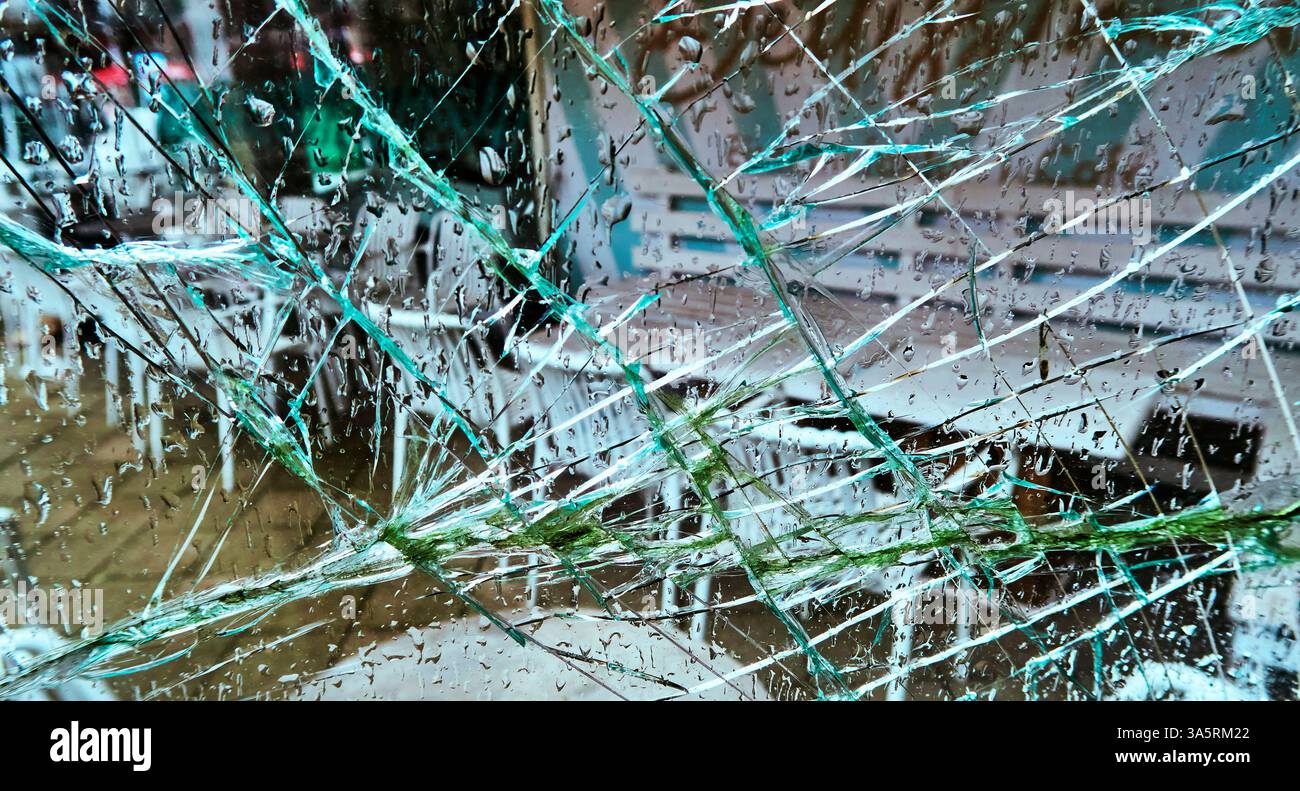 'Perspectives fracturées' Banque D'Images