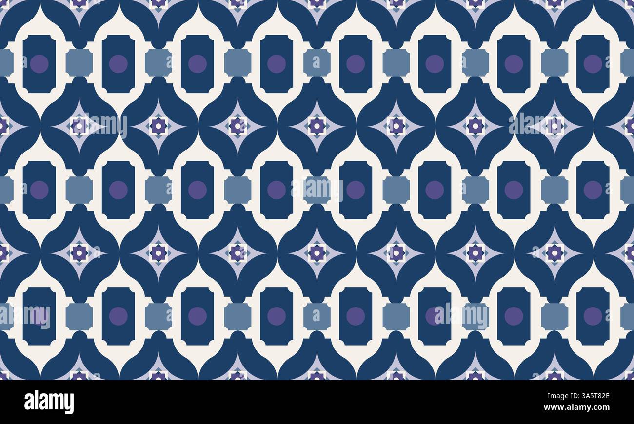 Ethnie abstraite ikat compris Modèle sans couture dans tribal, broderie folklorique et style mexicain. Conception pour tapis, papier peint, vêtements, emballage, tissu, Illustration de Vecteur