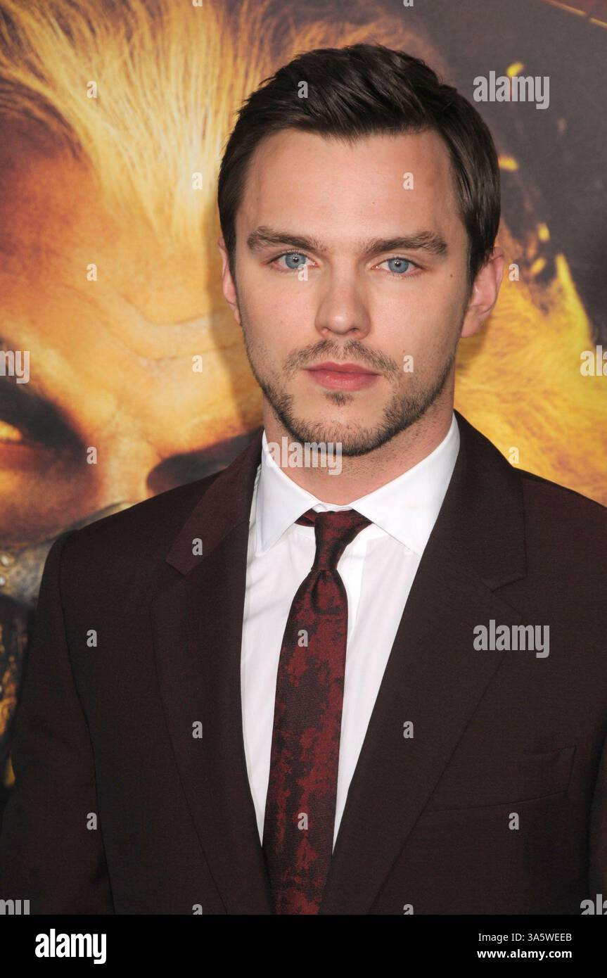 Nicholas Hoult à la première de Mad Max Fury Road au TCL Chinses Theater, Hollywood Banque D'Images