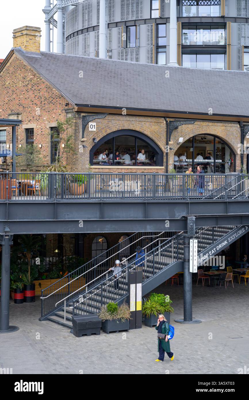 The Coal Drops Yard à King's Cross Central, Londres, Royaume-Uni Banque D'Images