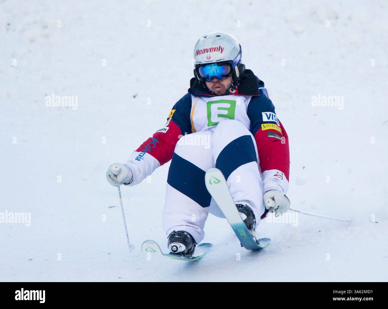 19 janvier 2015 - Kreischberg, Styrie, Autriche - Sho Kashima, des États-Unis, participe à la finale des deux Moguls hommes aux Championnats du monde de ski freestyle et de snowboard de la FIS. (Crédit image : © Christian Bruna/ZUMA Wire/ZUMAPRESS.com) Banque D'Images