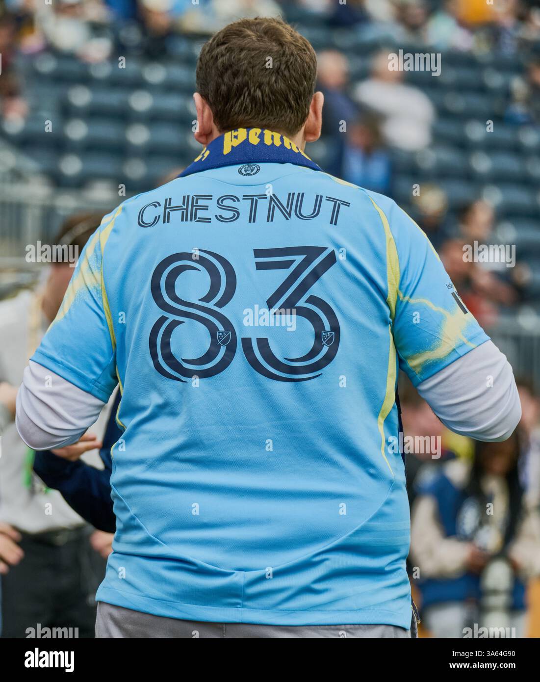 CHESTER, PA, États-Unis - 16 MARS 2025 : MLS match entre Philadelphia Union et Nashville SC au Subaru Park. ***USAGE ÉDITORIAL SEULEMENT*** Banque D'Images