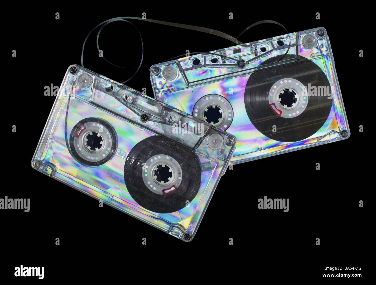 Cassette Vintage sur fond sombre Banque D'Images