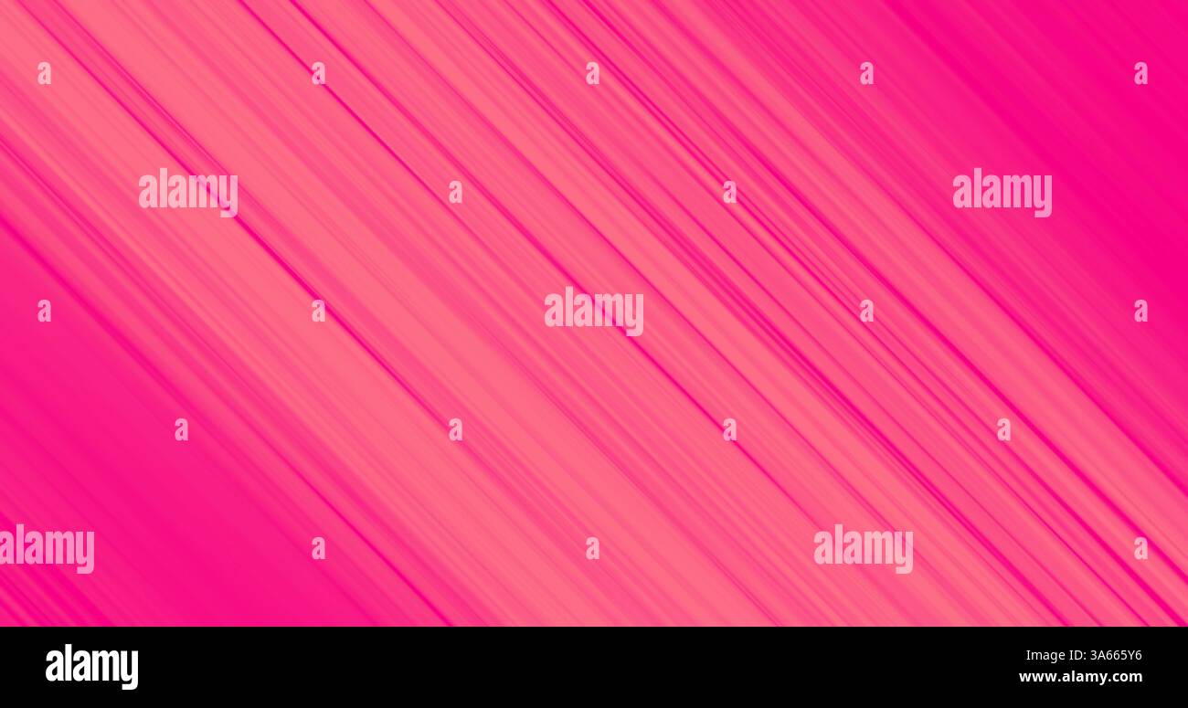 Lignes diagonales dans les tons de rose se déplaçant dans un flux continu Banque D'Images