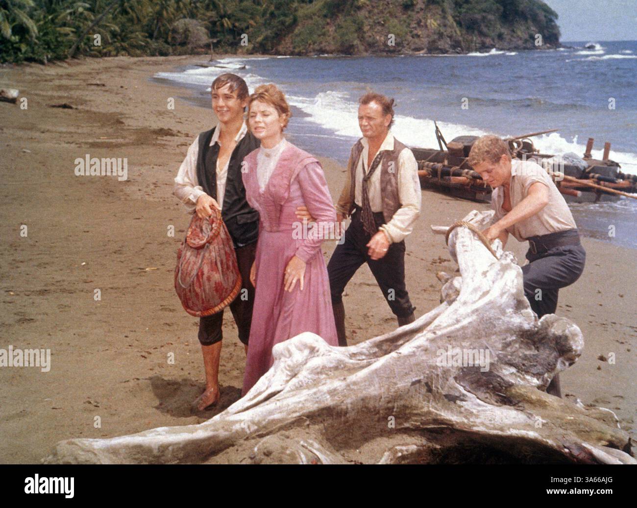 Dec 10, 1960, Tobago, Trinidad ; une scène de "Swiss Family Robison'. Réalisé par Ken Annakin Banque D'Images