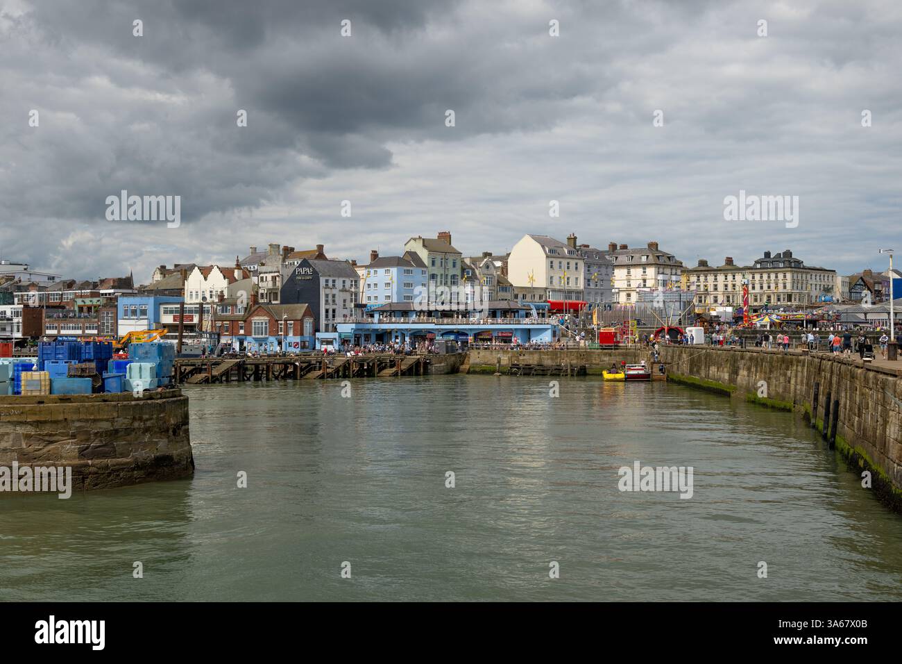 Port de Bridlington vu de North Pier. East Yorkshire, Royaume-Uni Banque D'Images