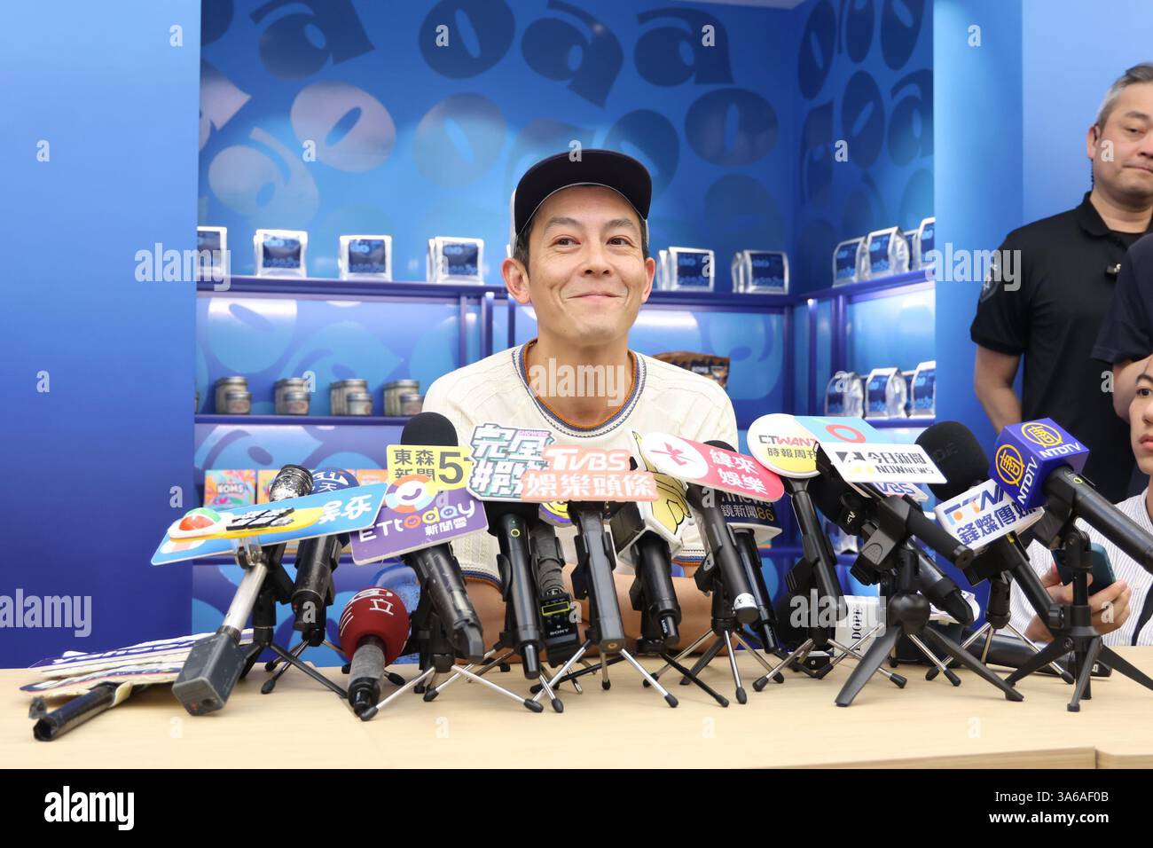 Taipei. 25 mars 2025. TAIPEI, CHINE - le 25 MARS 2025 - L'acteur sino-canadien Edison Chen assiste à la cérémonie d'ouverture du café de Taipei le 25 mars 2025. (Photo de CFOTO/SIPA USA) crédit : Sipa US/Alamy Live News Banque D'Images