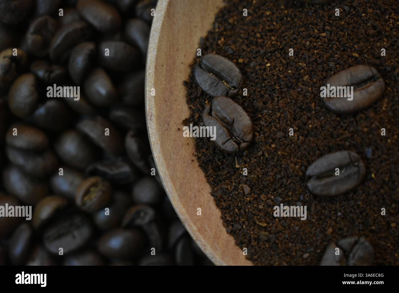 Arrière-plan de grains de café Banque D'Images