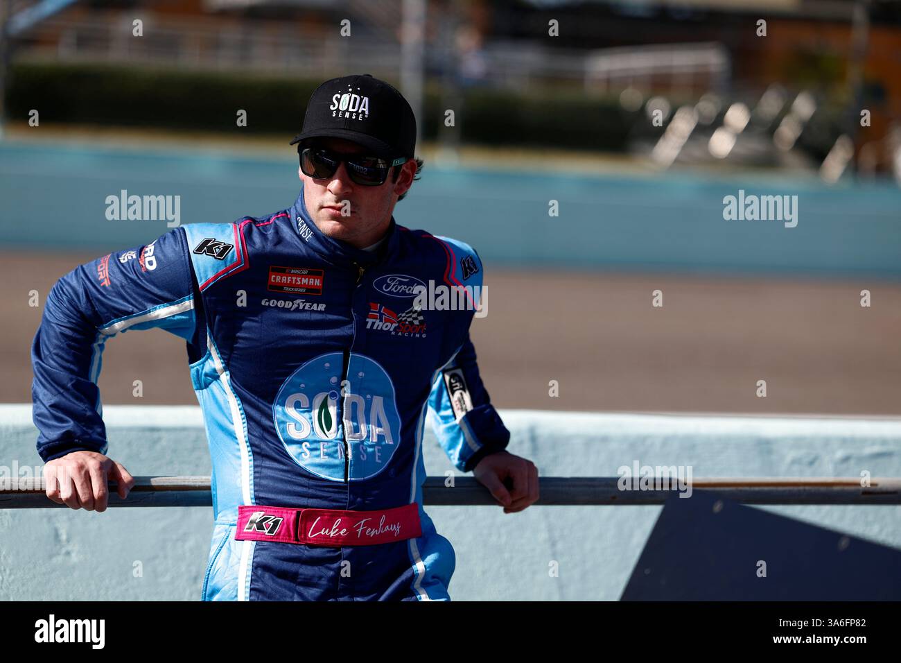 21 mars 2025-Homestead, FL : LUKE FENHAUS (66) se prépare à se qualifier pour le Baptist Health 200 à Homestead, FL. Banque D'Images