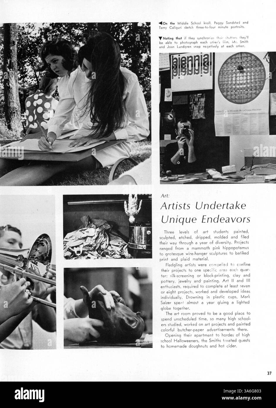 L'annuaire Viking 1969 du Golden Valley High met en lumière les réalisations des élèves, les événements scolaires, l'athlétisme et les activités parascolaires de l'année scolaire 1968-1969-1998. Banque D'Images