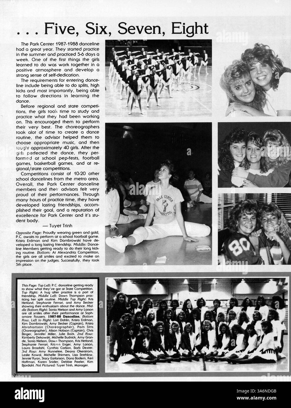 Cet annuaire du lycée de 1988 met en évidence les aspects académiques, parascolaires et sociaux de Park Center High, mettant en vedette les élèves, les enseignants et les événements sportifs de l'année scolaire 1987-1988. Banque D'Images