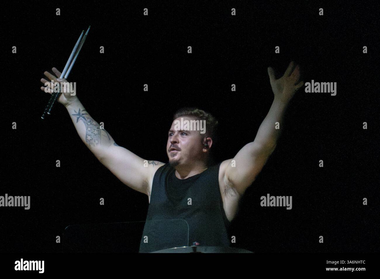 Tokio Hotel se produit devant leur plus grande foule britannique et spectacle à ce jour à l'Eventim Apollo, Londres 24/03/25 Banque D'Images