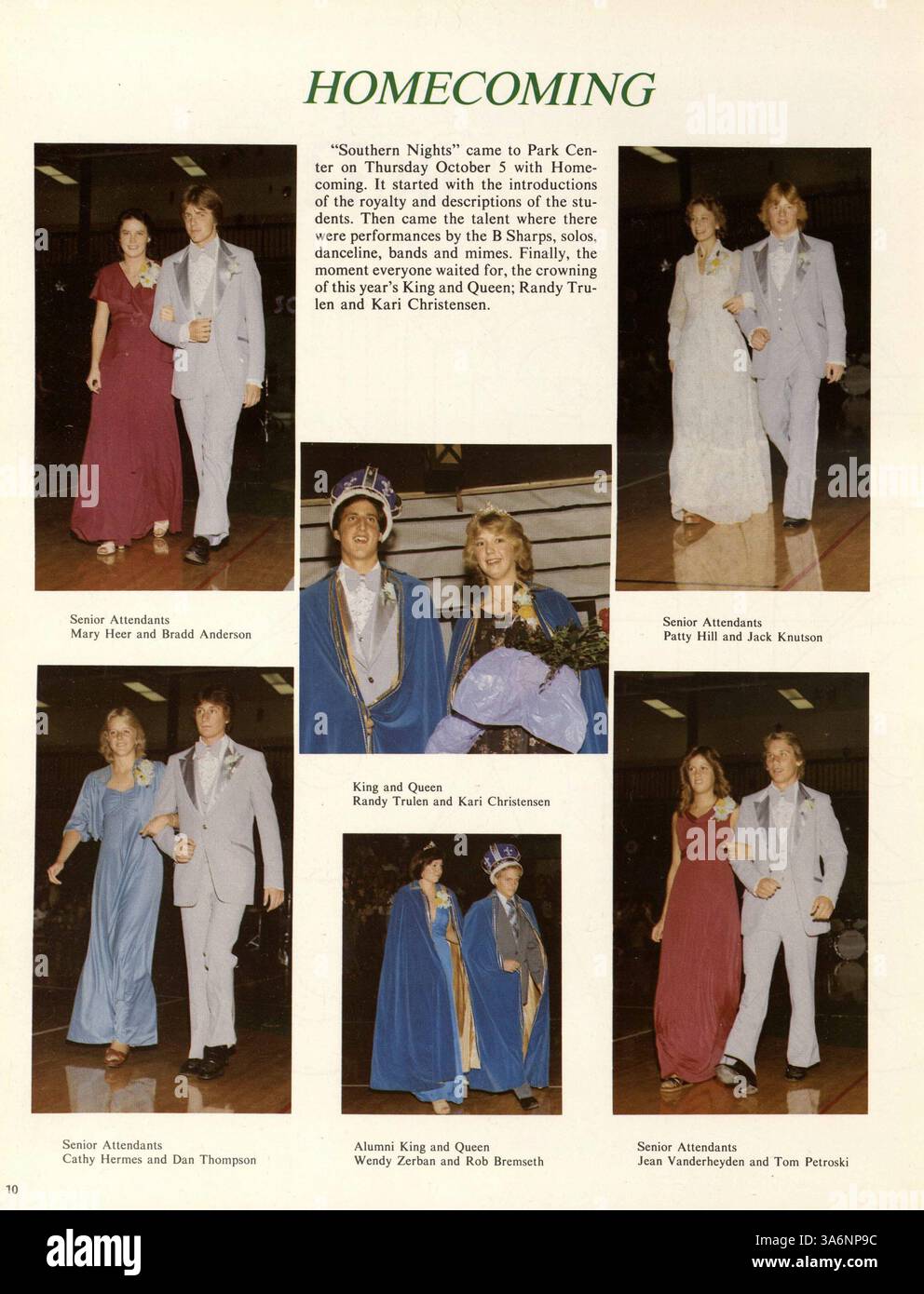 Cet annuel de lycée de Park Center High School documente la dernière année des années 1970, couvrant la vie étudiante, les clubs scolaires, l'athlétisme et les événements scolaires majeurs, reflétant l'atmosphère culturelle de l'époque. Banque D'Images