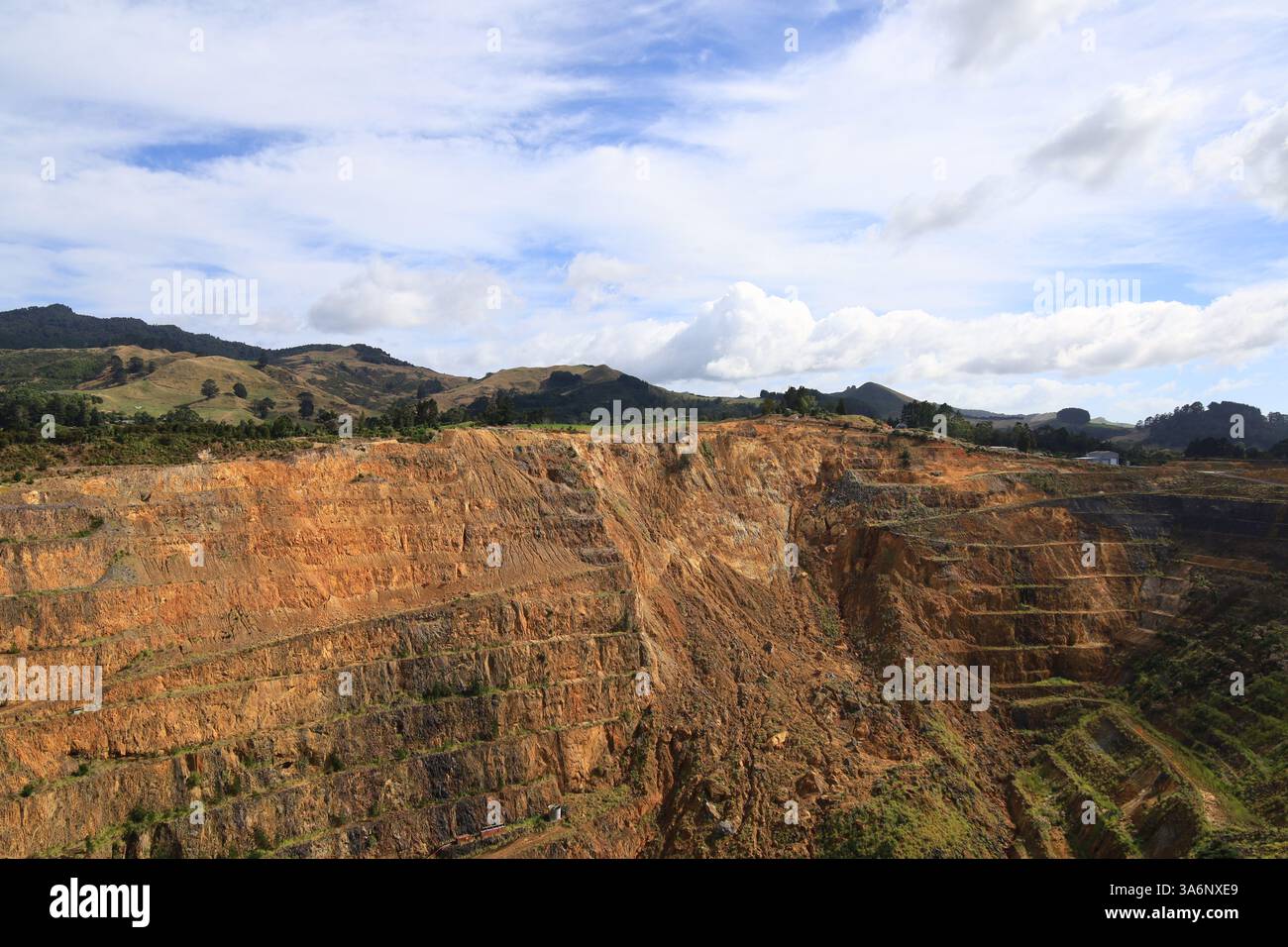 La mine Martha est une mine d'or située dans la ville néo-zélandaise de Waihi Banque D'Images