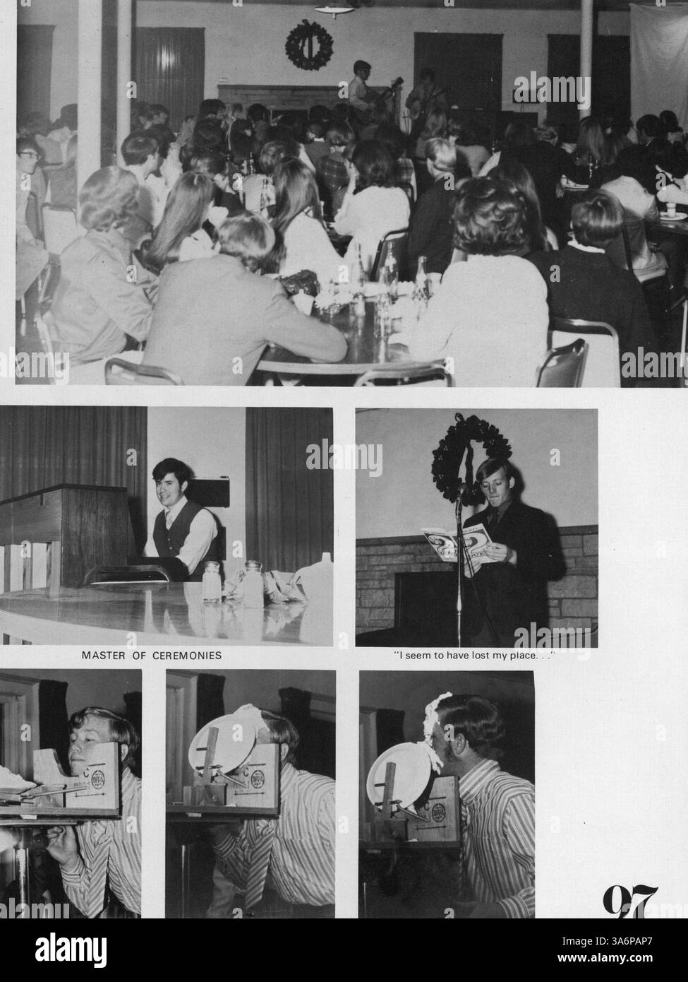 L'édition 1971 de l'annuaire de Bethanian capture les expériences académiques, sociales et liées à la mission des étudiants et des professeurs du Bethany Fellowship Missionary Training Center au cours de l'année scolaire 1970-1971. Banque D'Images