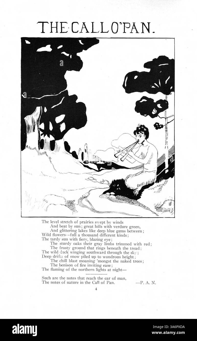 Cet annuaire « Callopan » 1917 de Blake School présente des portraits d'élèves, des profils d'enseignants, des équipes sportives et des clubs scolaires qui ont façonné l'année scolaire 1916-1917. Banque D'Images