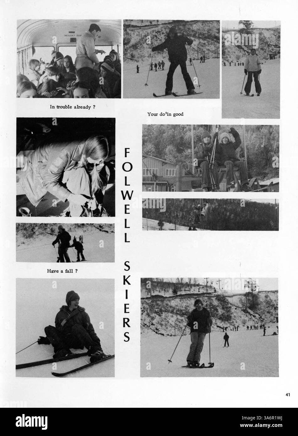 Cet annuaire du collège documente les événements clés, les réalisations des élèves et le paysage culturel de Folwell Junior High School au cours de l'année scolaire 1973-1974 en mettant l'accent sur les contributions afro-américaines. Banque D'Images