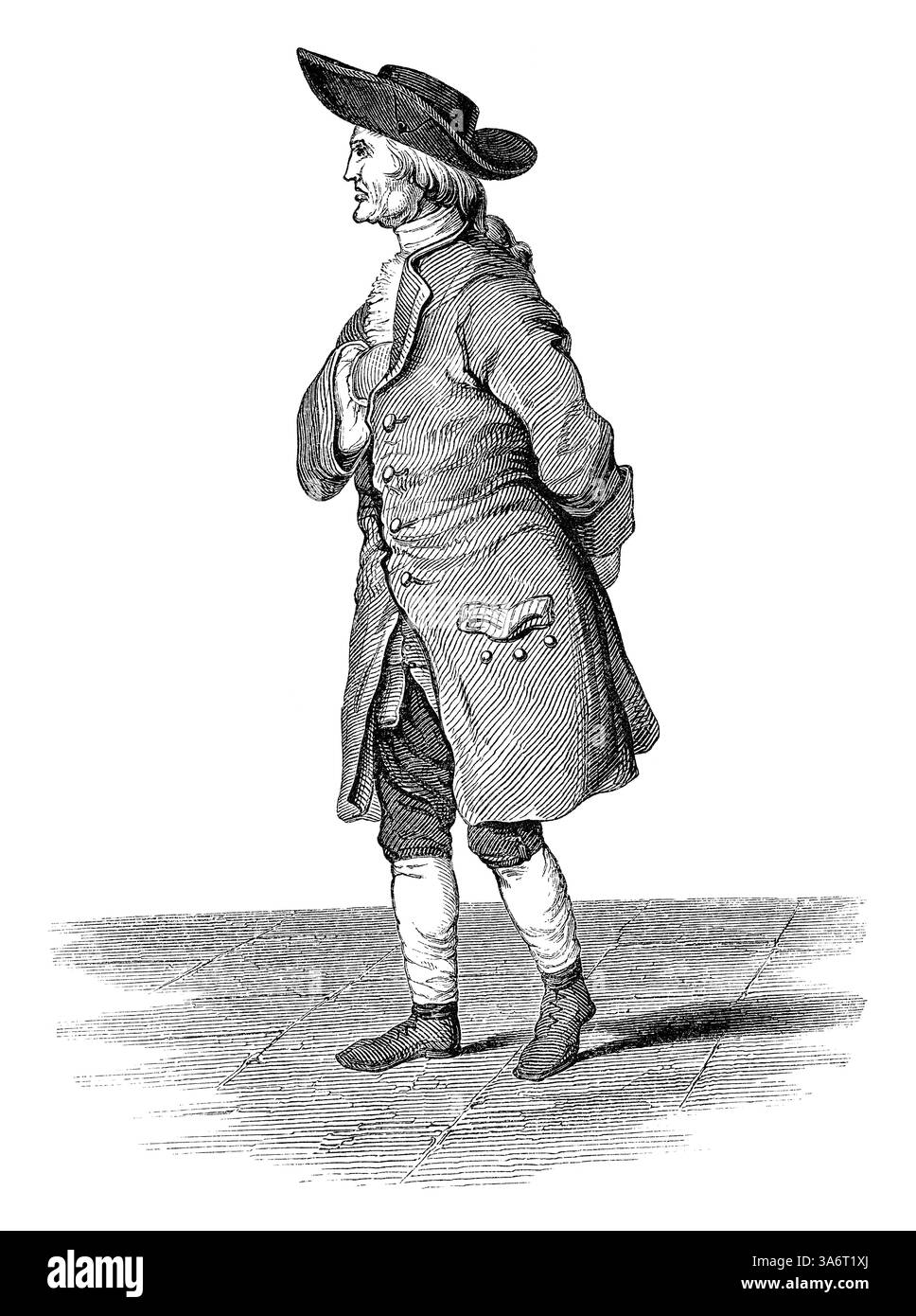 Gravure vintage 1854 du scientifique britannique Henry Cavendish (1731 - 1810), le découvreur de l'hydrogène. Banque D'Images