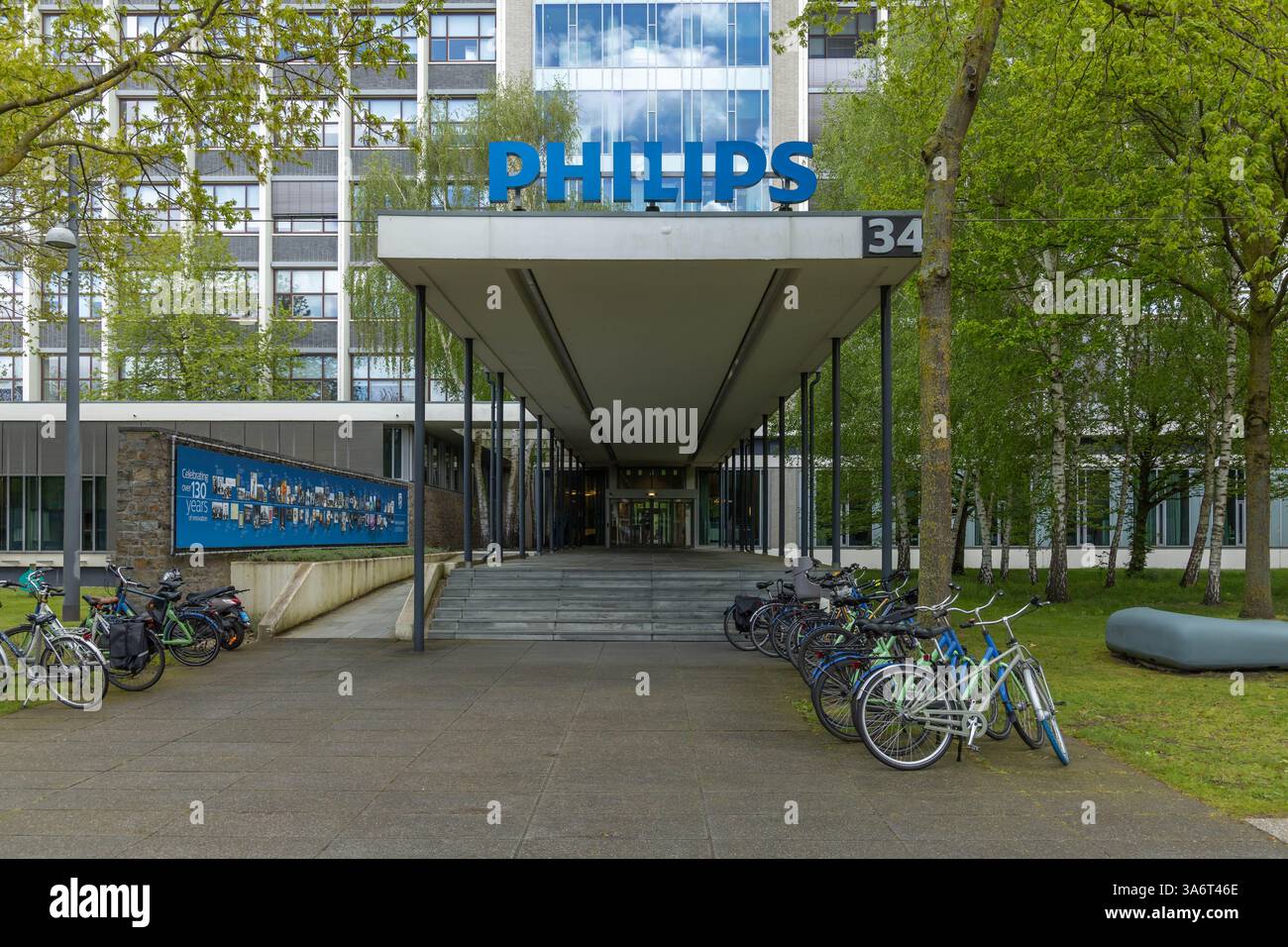 Entrée Philips au campus High Tech d'Eindhoven. Banque D'Images