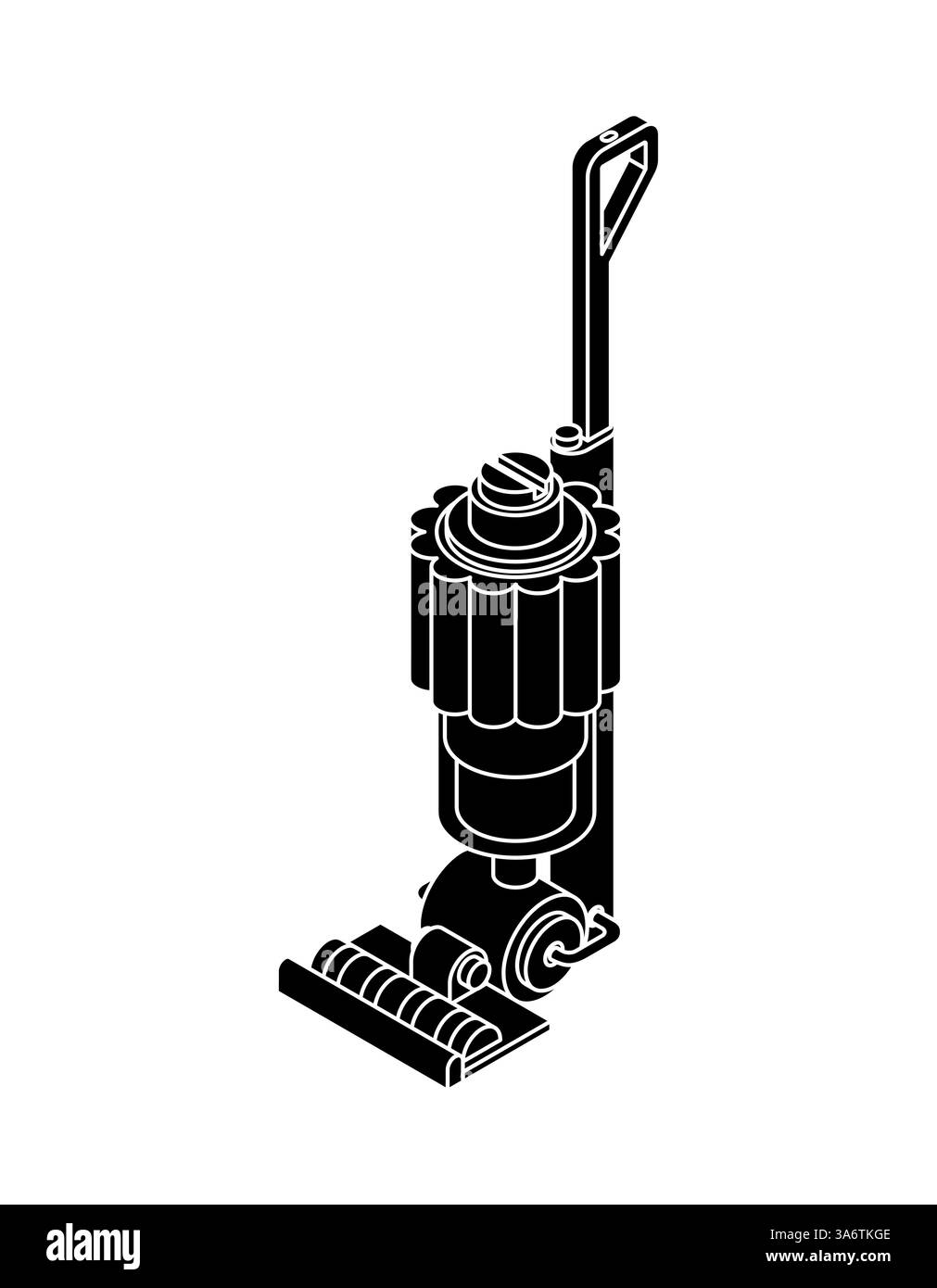 Icône de panneau aspirateur à main. Symbole de la machine de nettoyage domestique Illustration de Vecteur