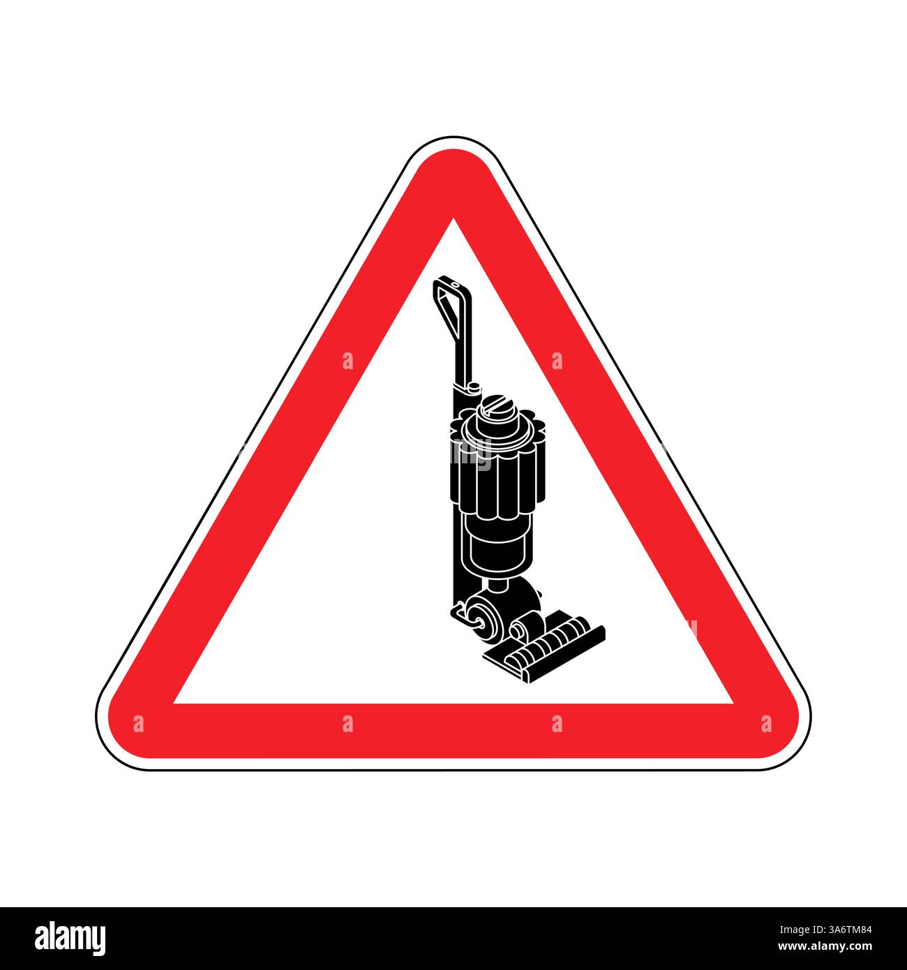 Attention, aspirez ! Avertissement mettez les choses en ordre. Triangle rouge Illustration de Vecteur