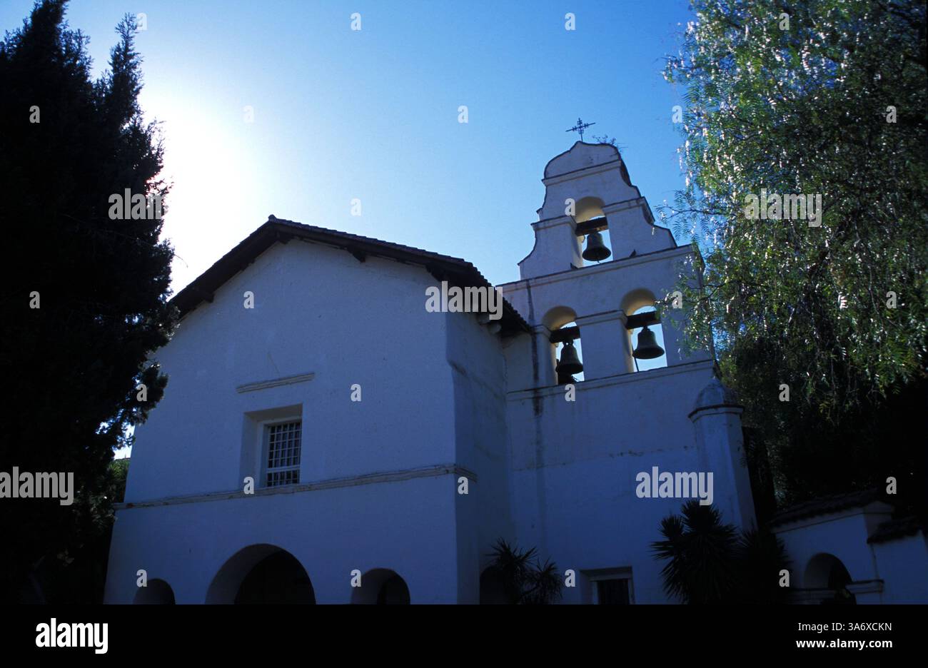 15 juillet 2004 ; San Juan Bautista, CA, États-Unis ; mission San Juan Bautista à San Juan Bautista, Californie. Banque D'Images