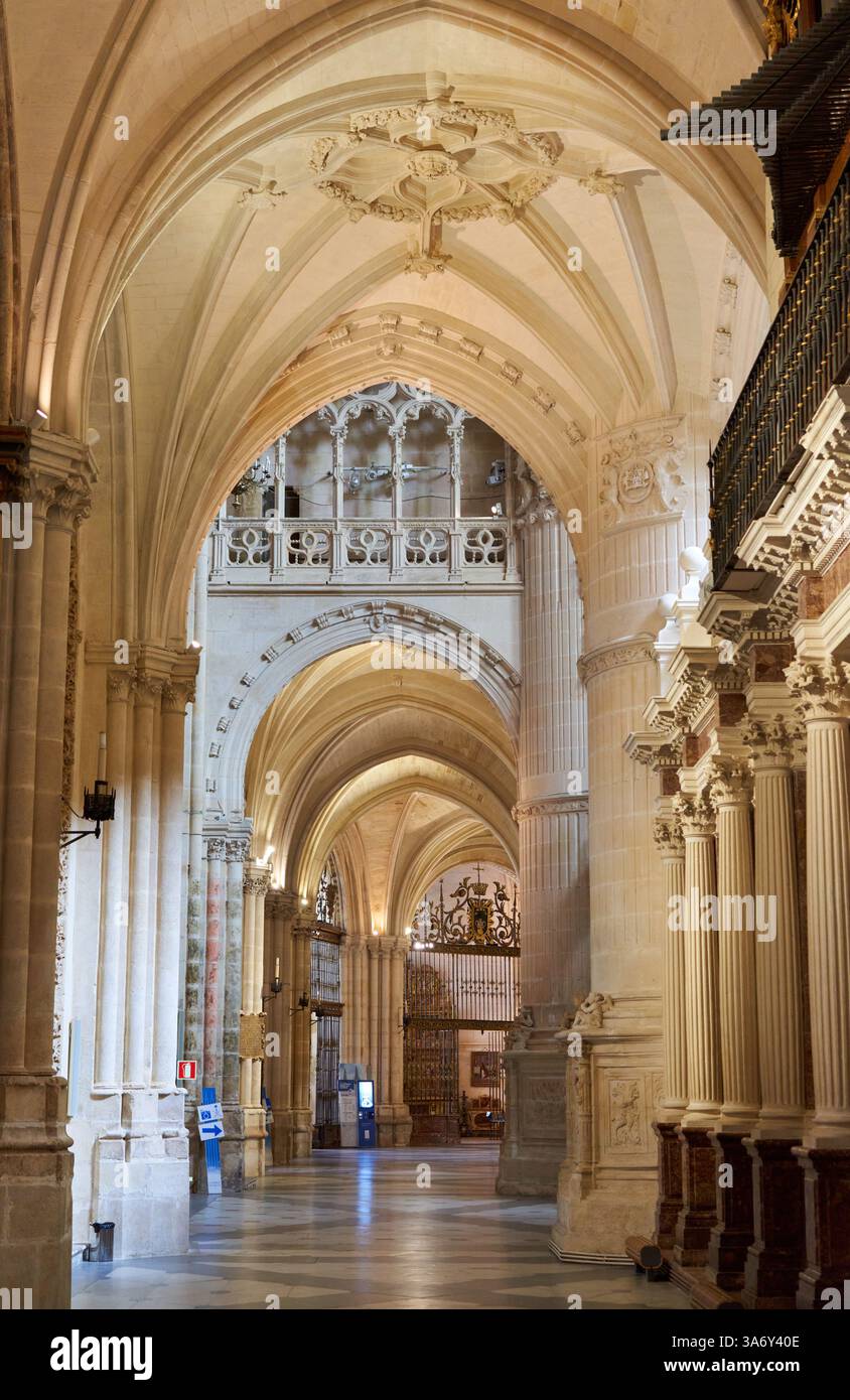Orgue, Cathédrale de Santa María, gothique français, Burgos, Castille-et-León, Espagne, Europe Banque D'Images