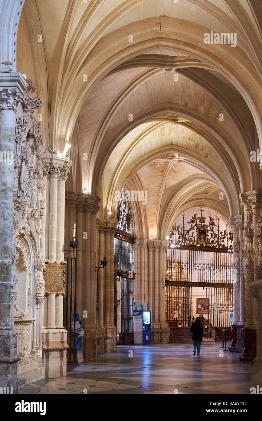 Cathédrale de Santa María, gothique français, Burgos, Castille-et-León, Espagne, Europe Banque D'Images