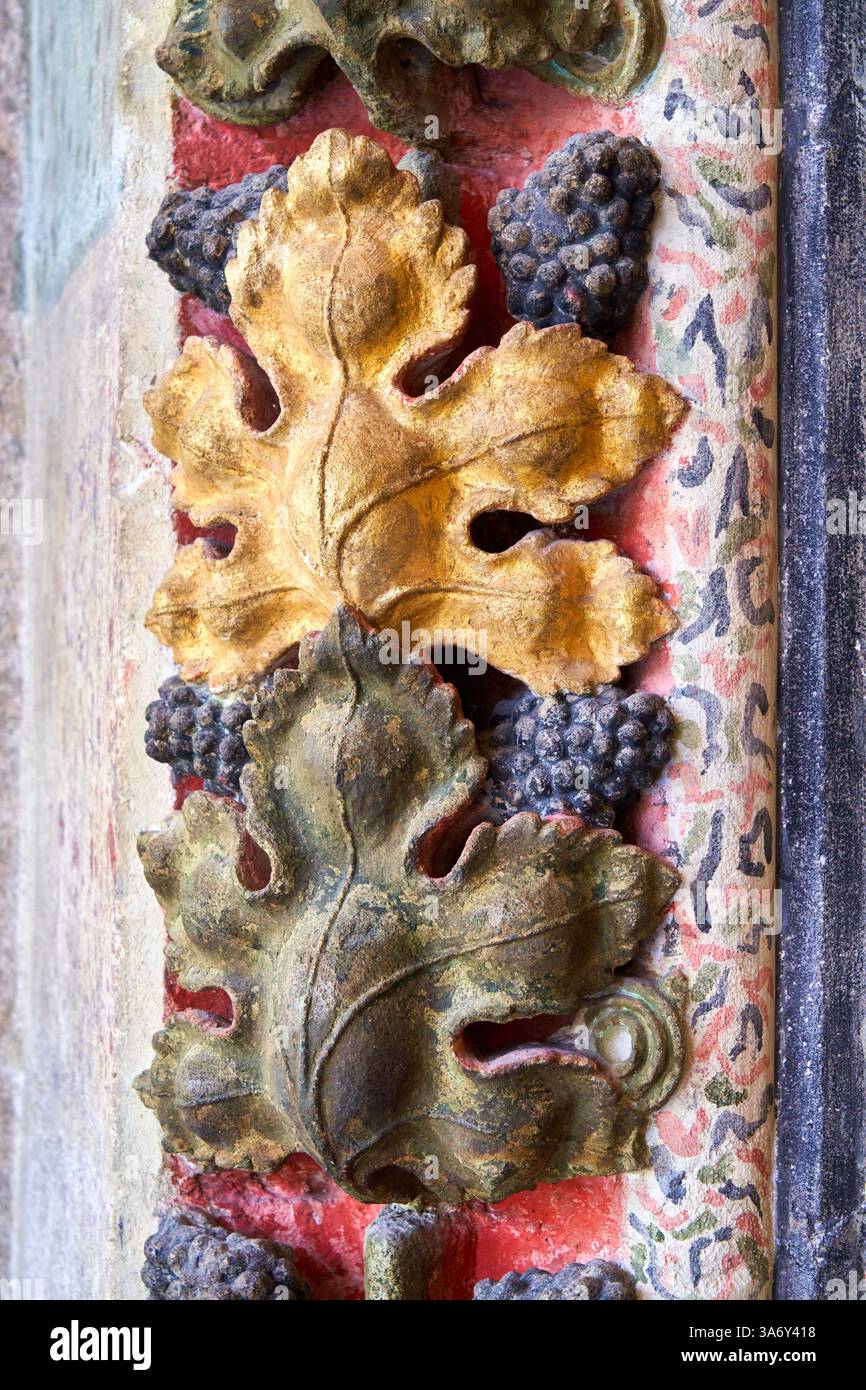 Chapelle Sainte-Catherine, cloître inférieur, cathédrale de Santa María, gothique français, Burgos, Castille-et-León, Espagne, Europe Banque D'Images