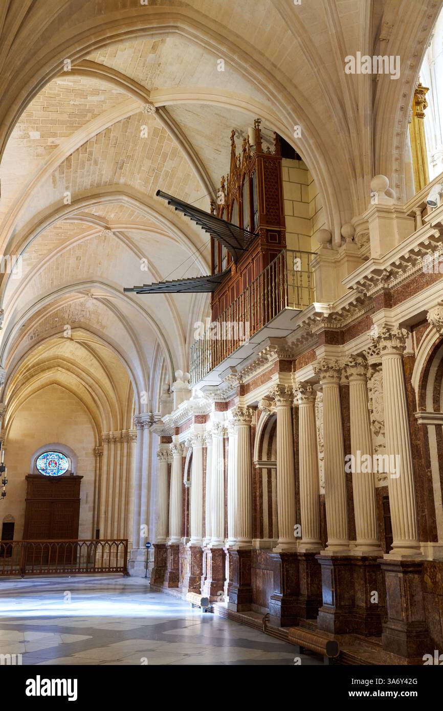 Orgue, Cathédrale de Santa María, gothique français, Burgos, Castille-et-León, Espagne, Europe Banque D'Images