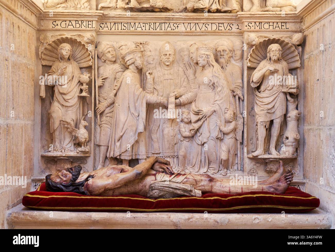 Capilla de la Presentación, Juan de Matienzo, 1519-1524, S. XVI, Cathédrale de Santa María, gothique français, Burgos, Castille-et-León, Espagne, Europe Banque D'Images