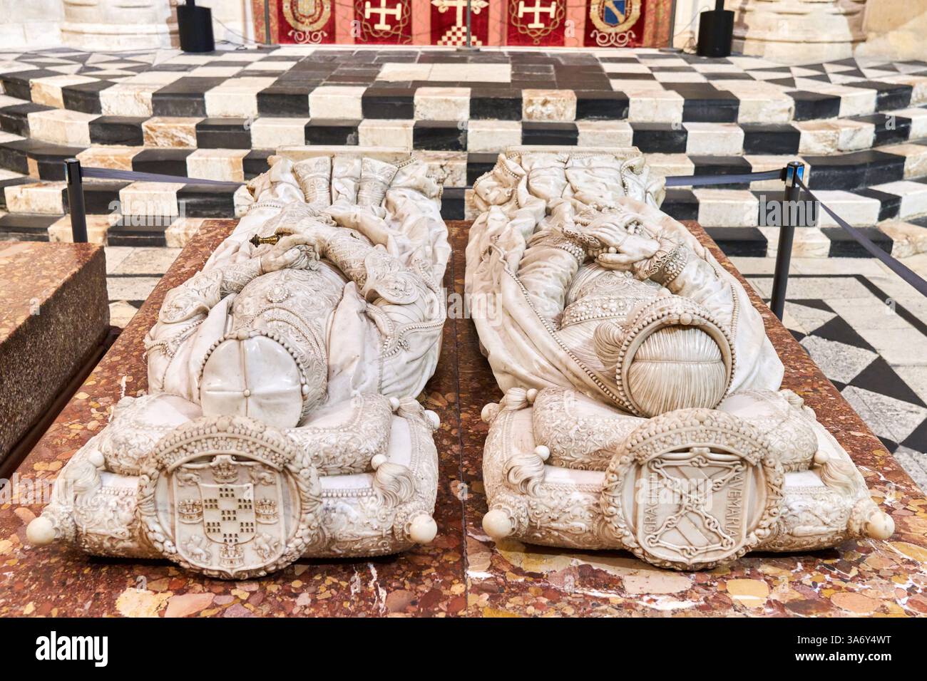 Chapelle des connétables, Simón de Colonia, 1482-1496, gothique fleuri, tombes de Pedro Fernández de Velasco et Mencía de Mendoza, œuvre de Felipe Vigarn Banque D'Images