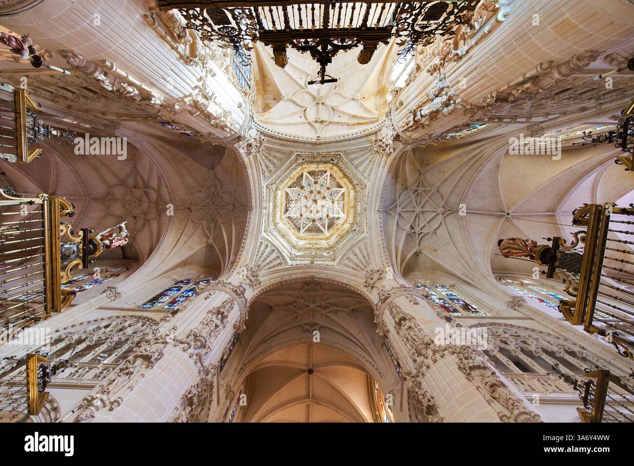 Cimborrio, 1540-1568, Juan de Vallejo y Francisco de Colonia, Cathedral de Santa María, French Gothic, Burgos, Castille-et-León, Espagne, Europe Banque D'Images
