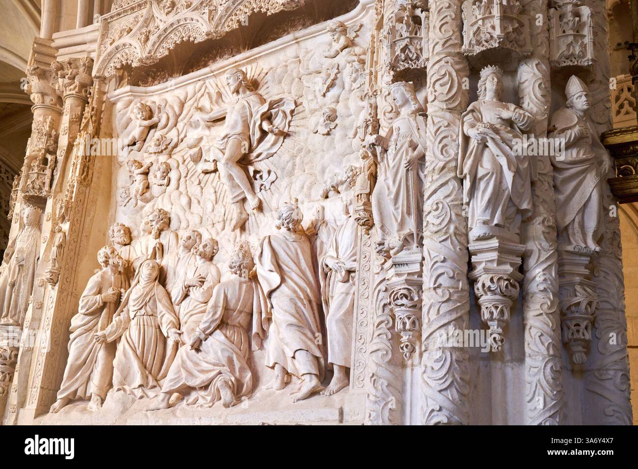 Cathédrale de Santa María, gothique français, Burgos, Castille-et-León, Espagne, Europe Banque D'Images