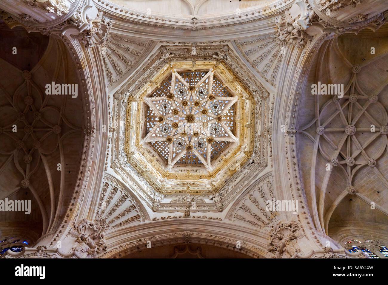 Cimborrio, 1540-1568, Juan de Vallejo y Francisco de Colonia, Cathedral de Santa María, French Gothic, Burgos, Castille-et-León, Espagne, Europe Banque D'Images
